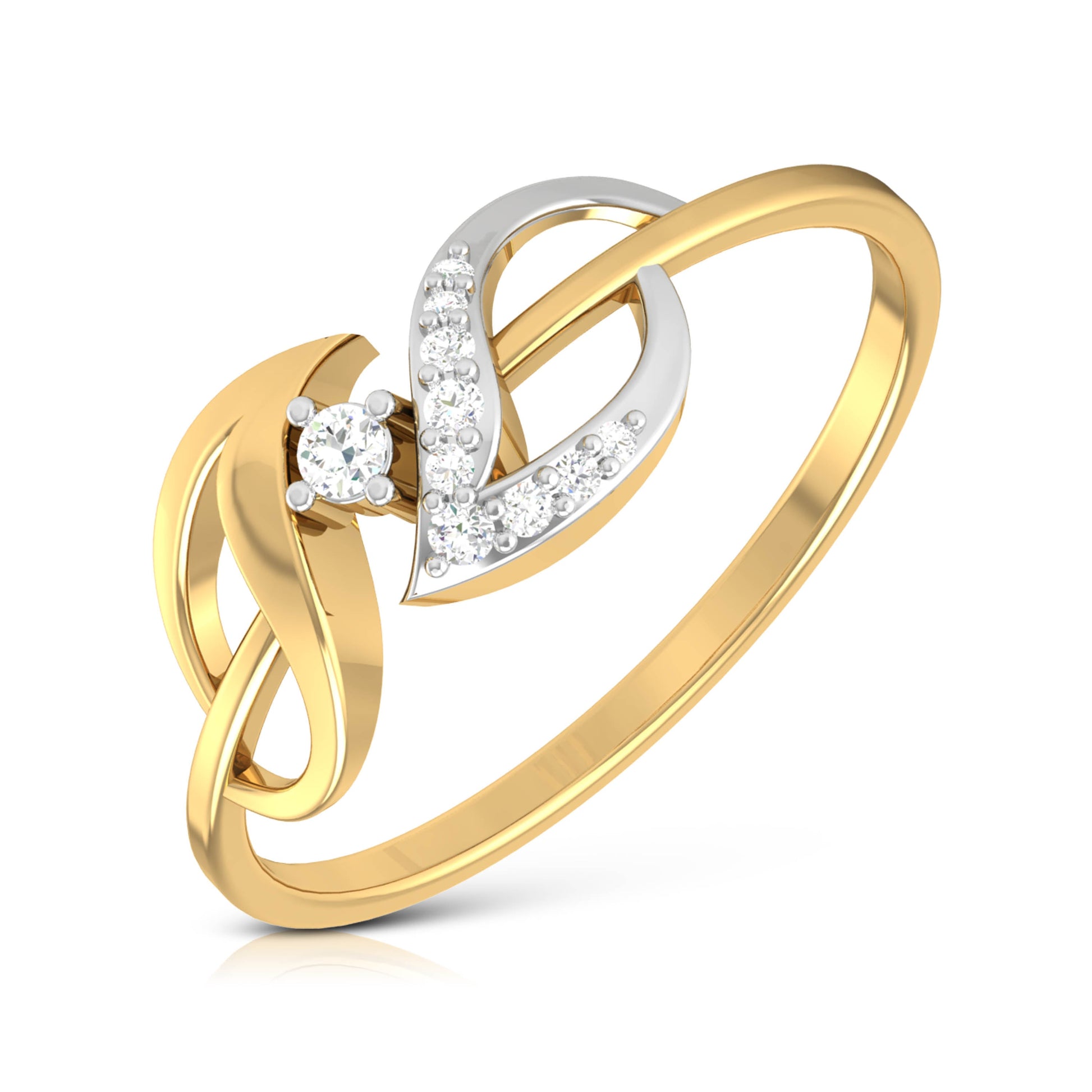 Doves lab grown diamond ring sleek ring Fiona Diamonds