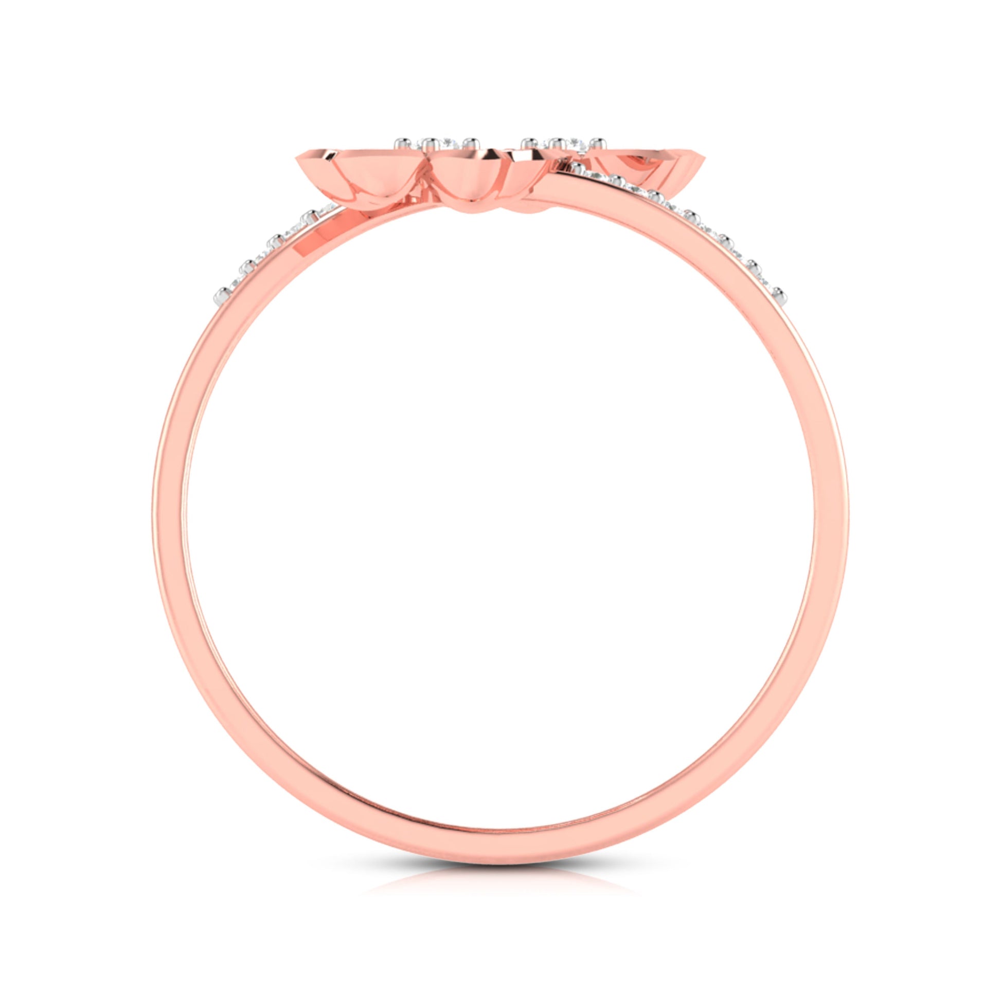 Flowery lab grown diamond ring trendy ring design Fiona Diamonds