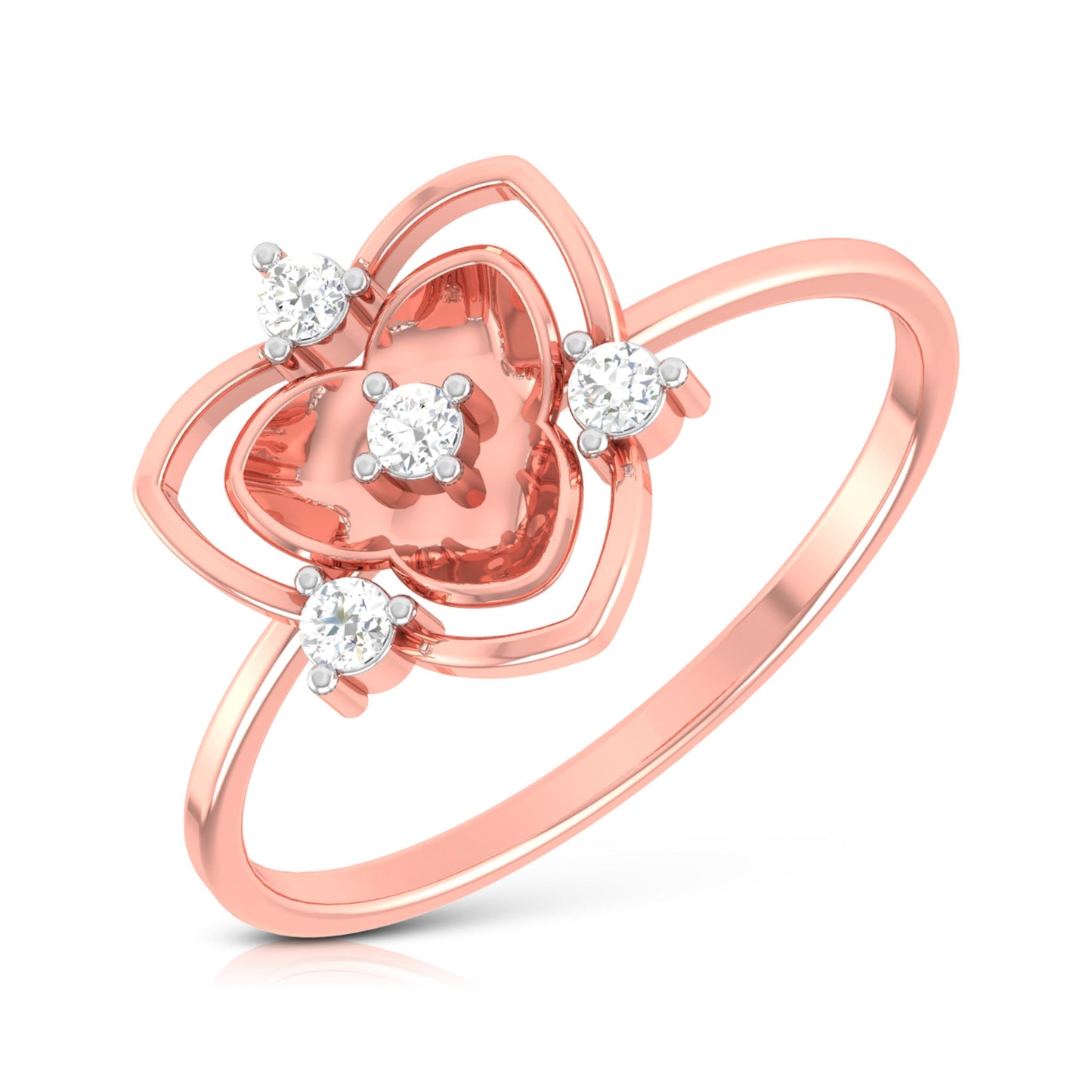 Hive lab grown diamond ring sleek ring Fiona Diamonds 