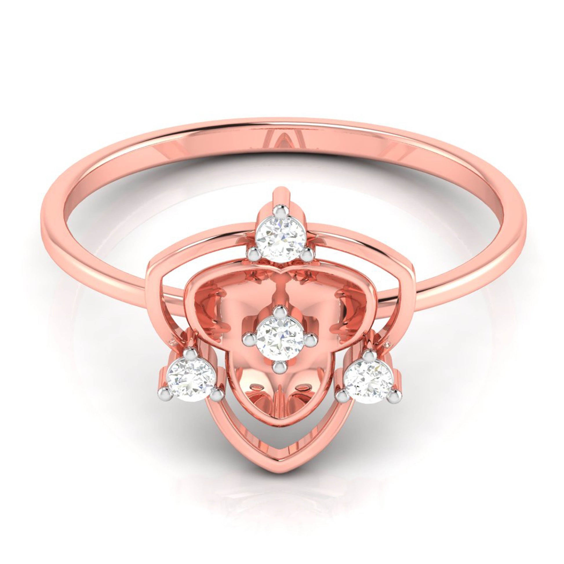 Hive lab grown diamond ring sleek ring Fiona Diamonds 