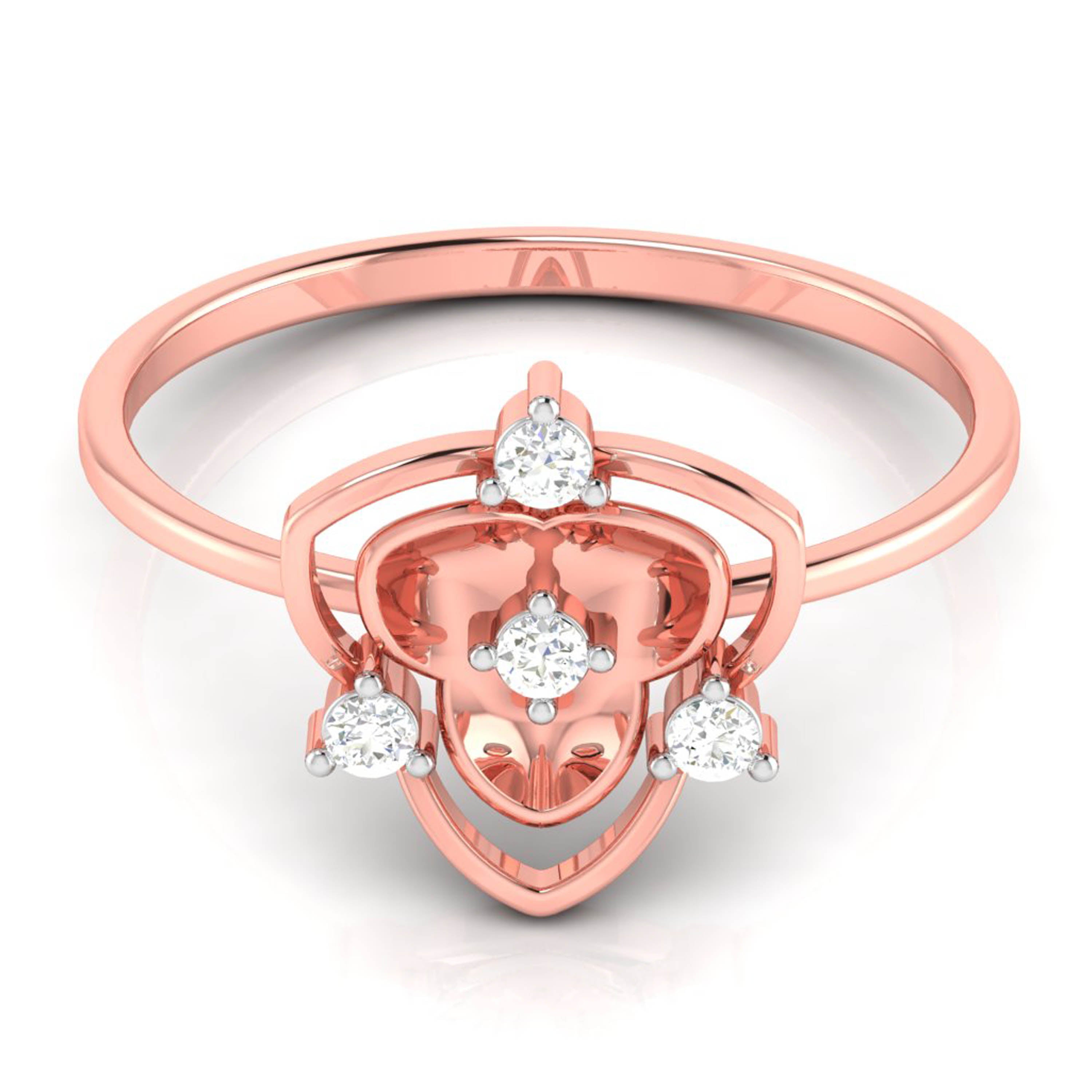 Hive lab grown diamond ring sleek ring Fiona Diamonds 
