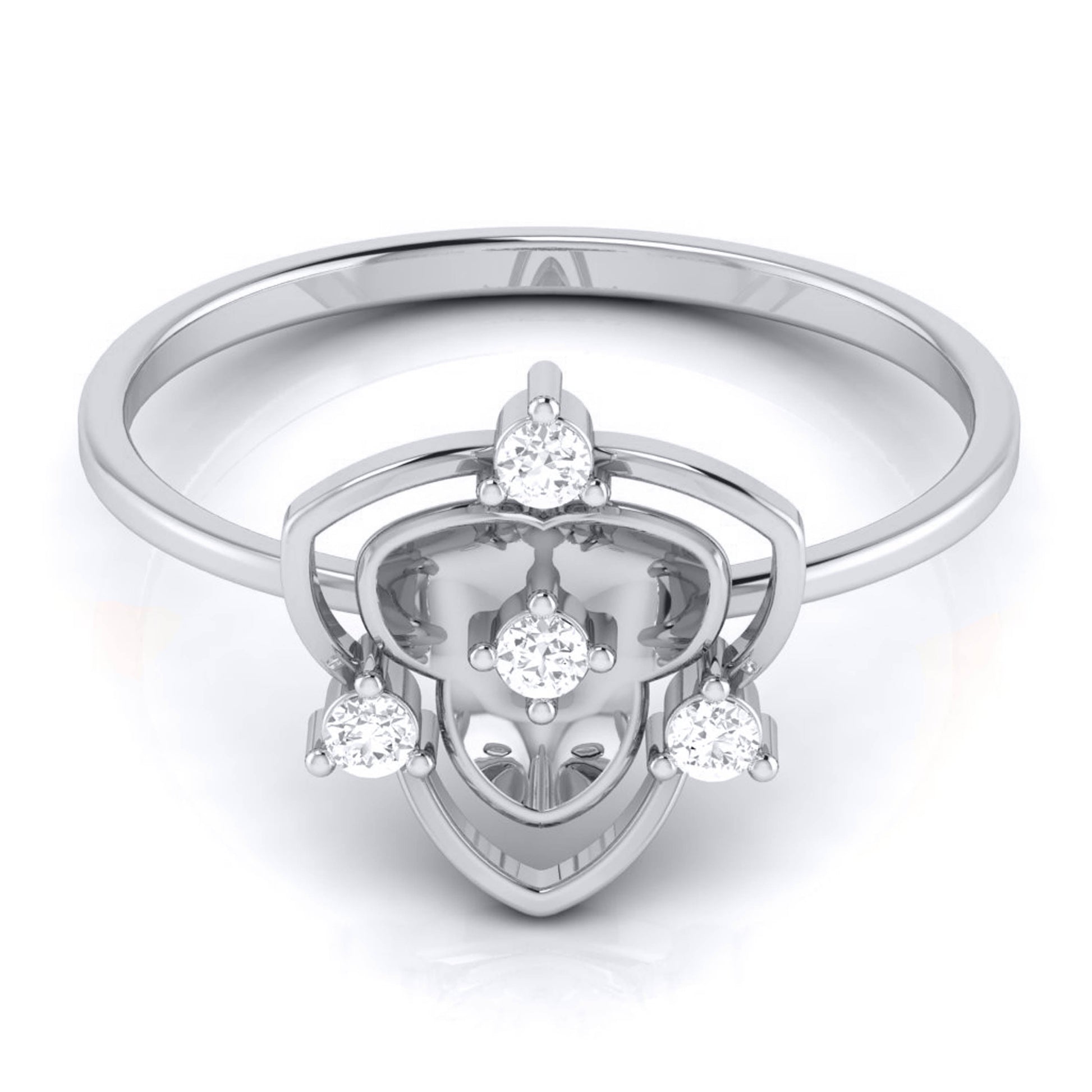 Hive lab grown diamond ring sleek ring Fiona Diamonds 