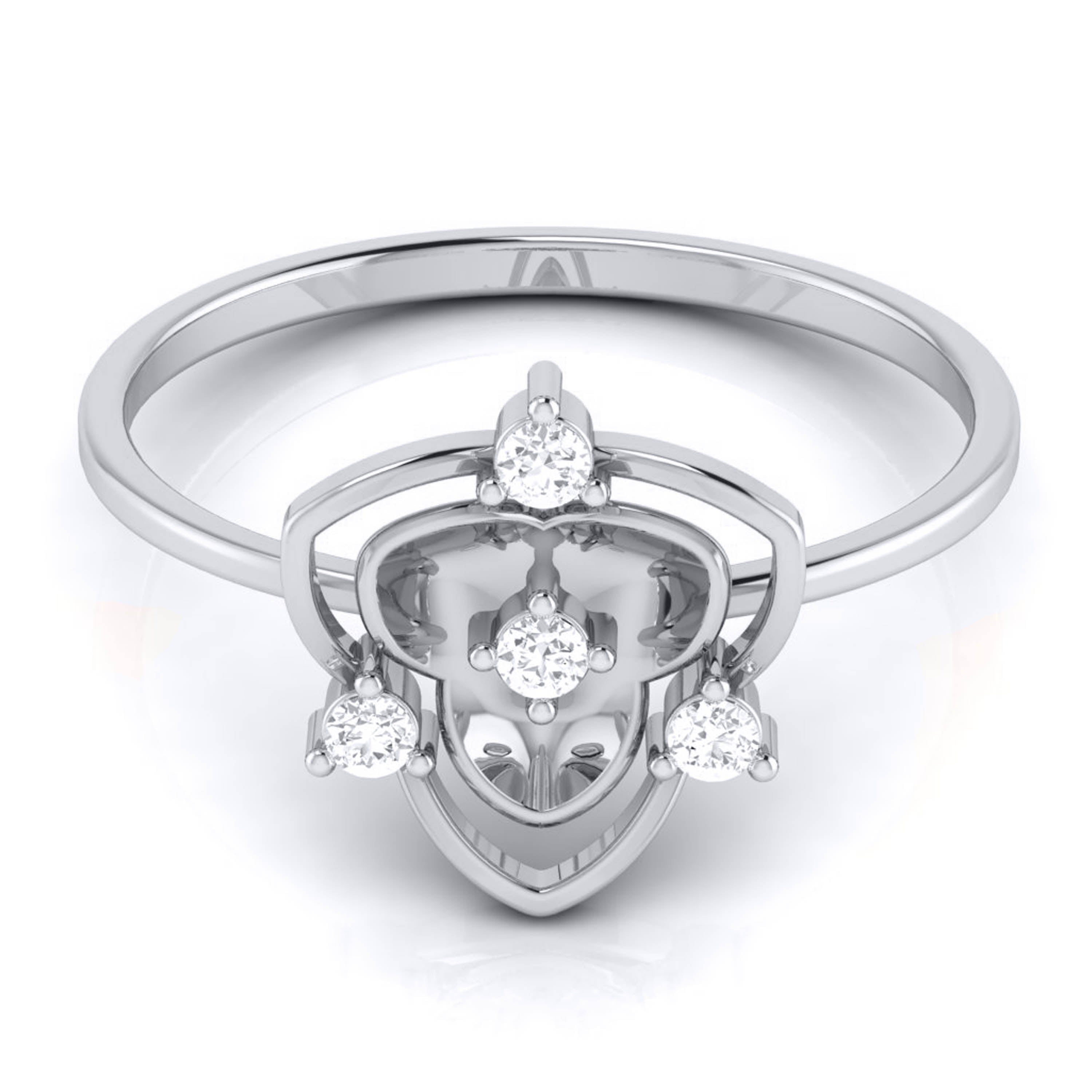 Hive lab grown diamond ring sleek ring Fiona Diamonds 