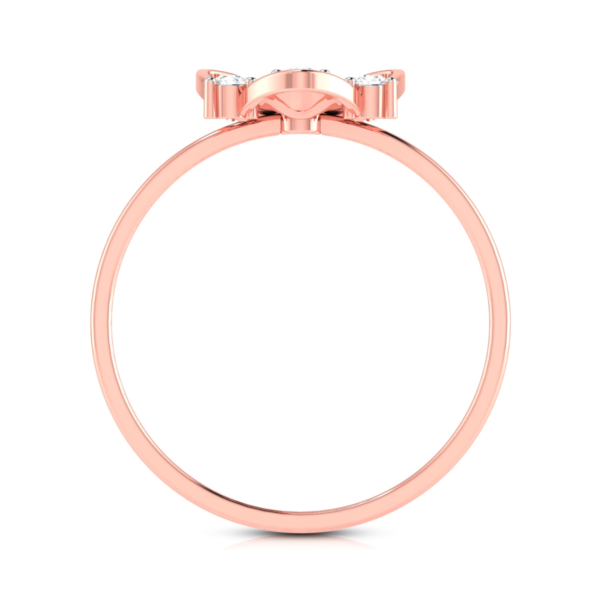 Hive lab grown diamond ring sleek ring Fiona Diamonds 