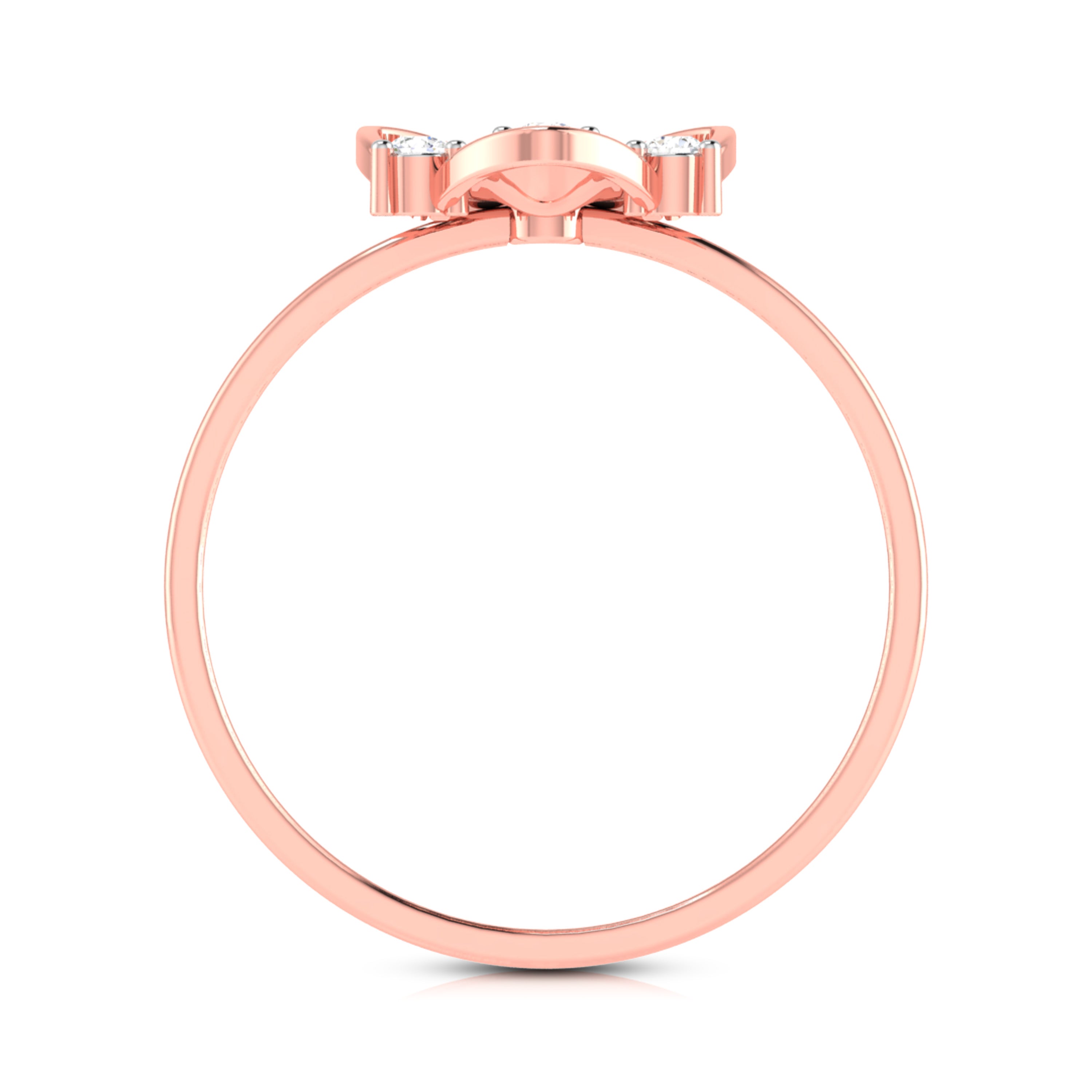 Hive lab grown diamond ring sleek ring Fiona Diamonds 