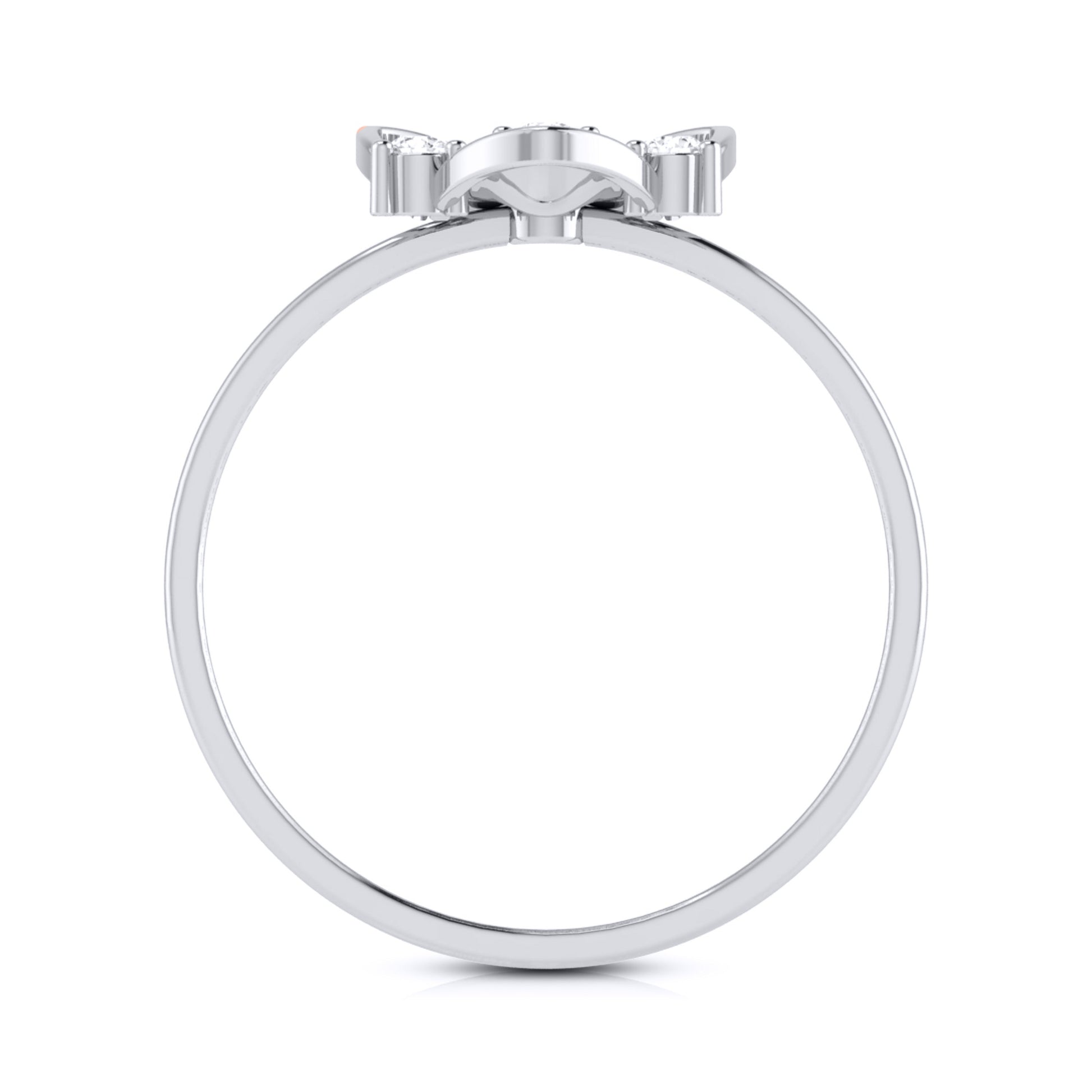 Hive lab grown diamond ring sleek ring Fiona Diamonds 