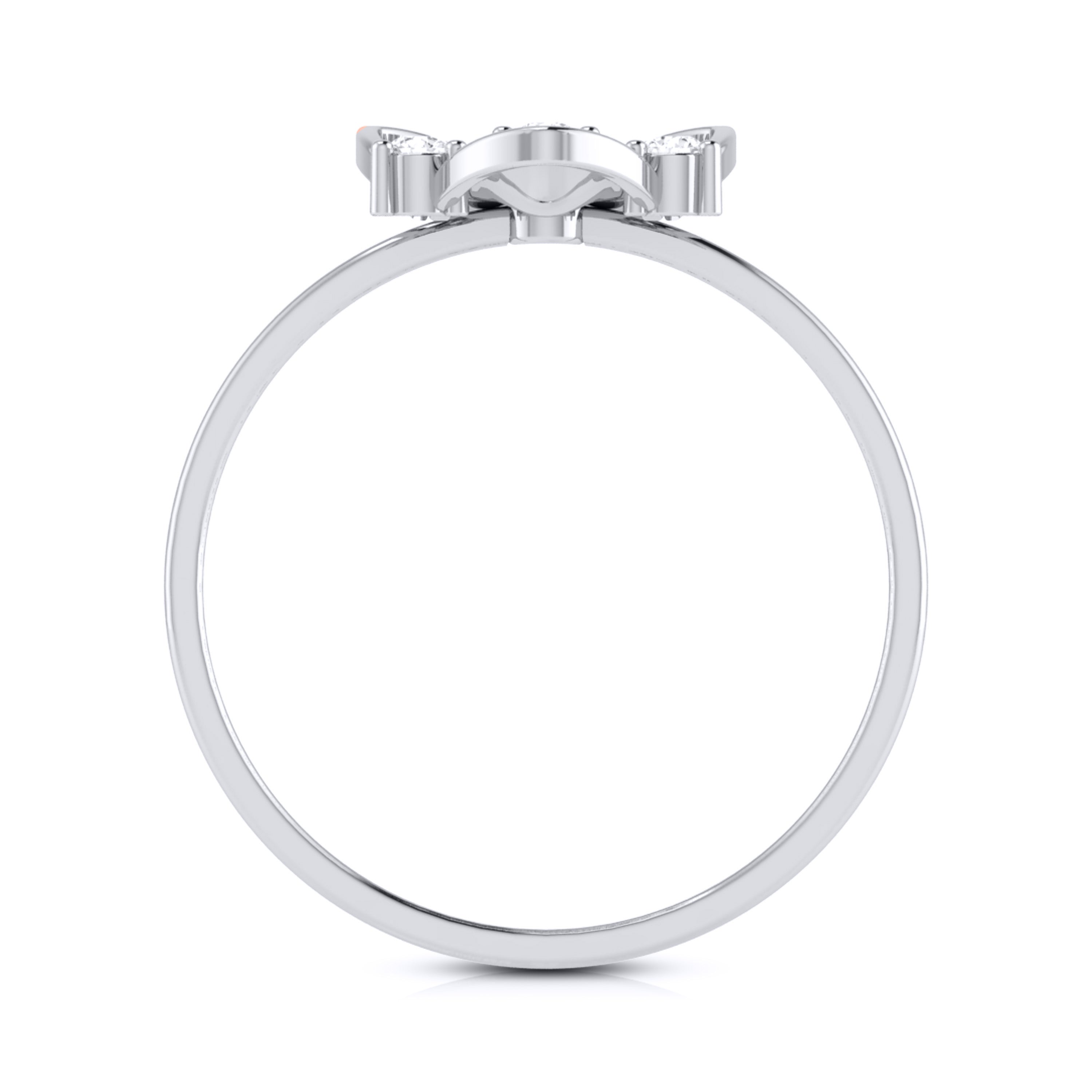 Hive lab grown diamond ring sleek ring Fiona Diamonds 
