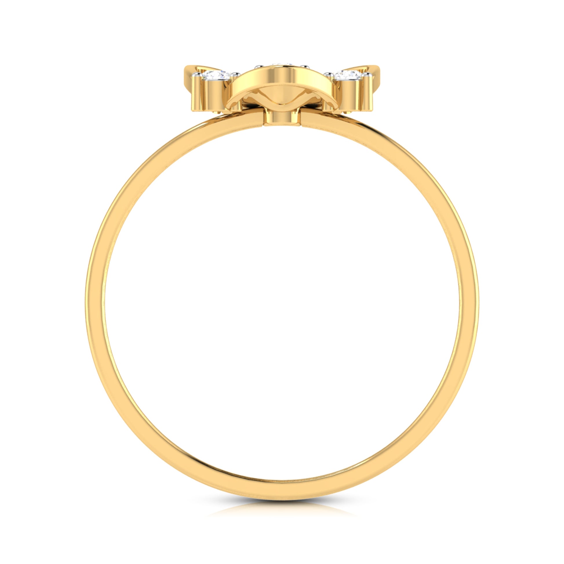 Hive lab grown diamond ring sleek ring Fiona Diamonds 