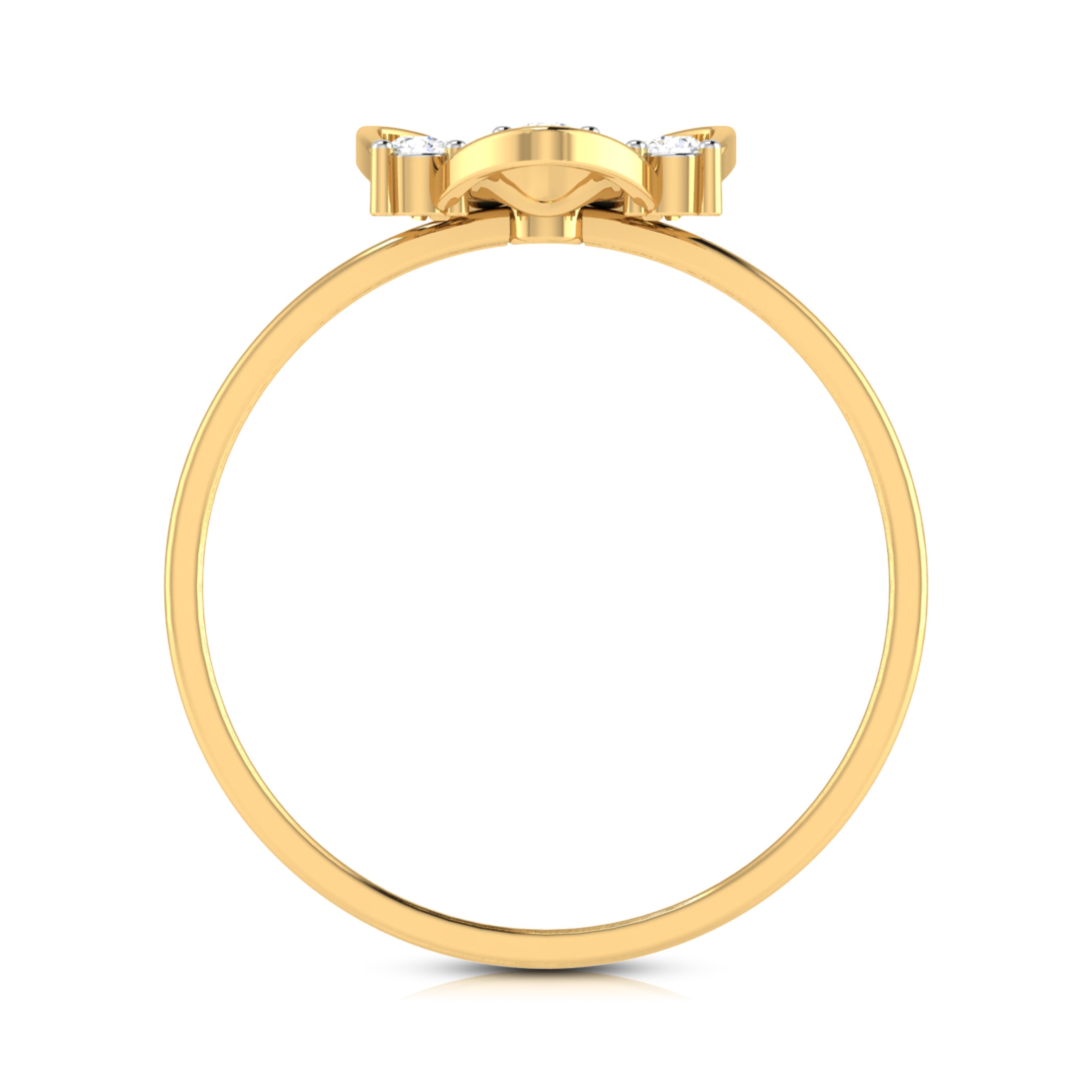 Hive lab grown diamond ring sleek ring Fiona Diamonds 