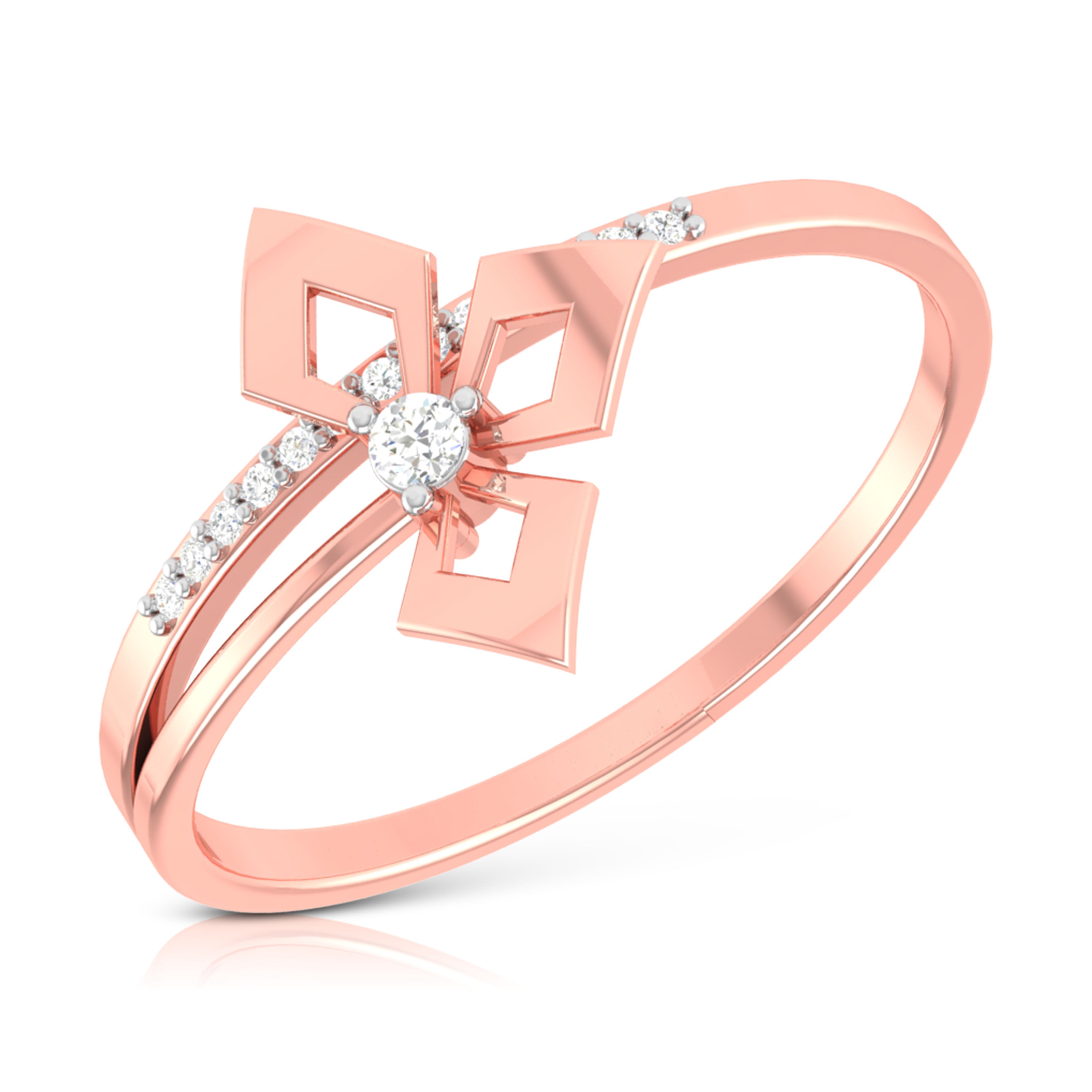 Drach lab grown diamond ring unique ring design Fiona Diamonds