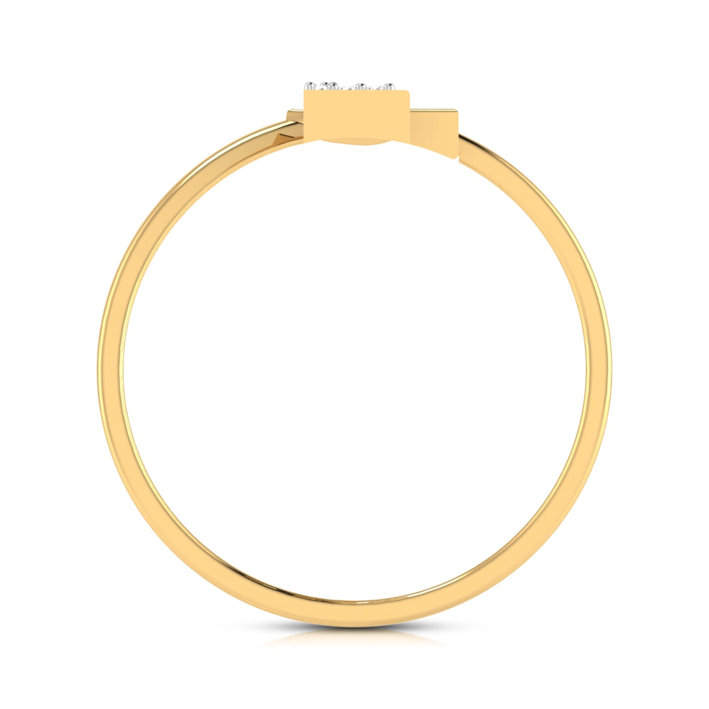 Carcasse lab grown diamond ring simple round ring design Fiona Diamonds