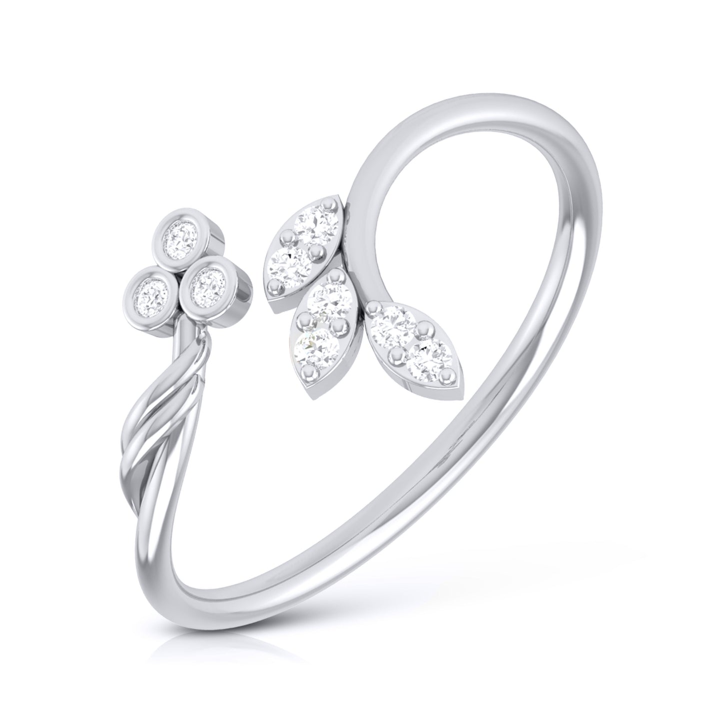 Blatt lab grown diamond ring sleek ring Fiona Diamonds