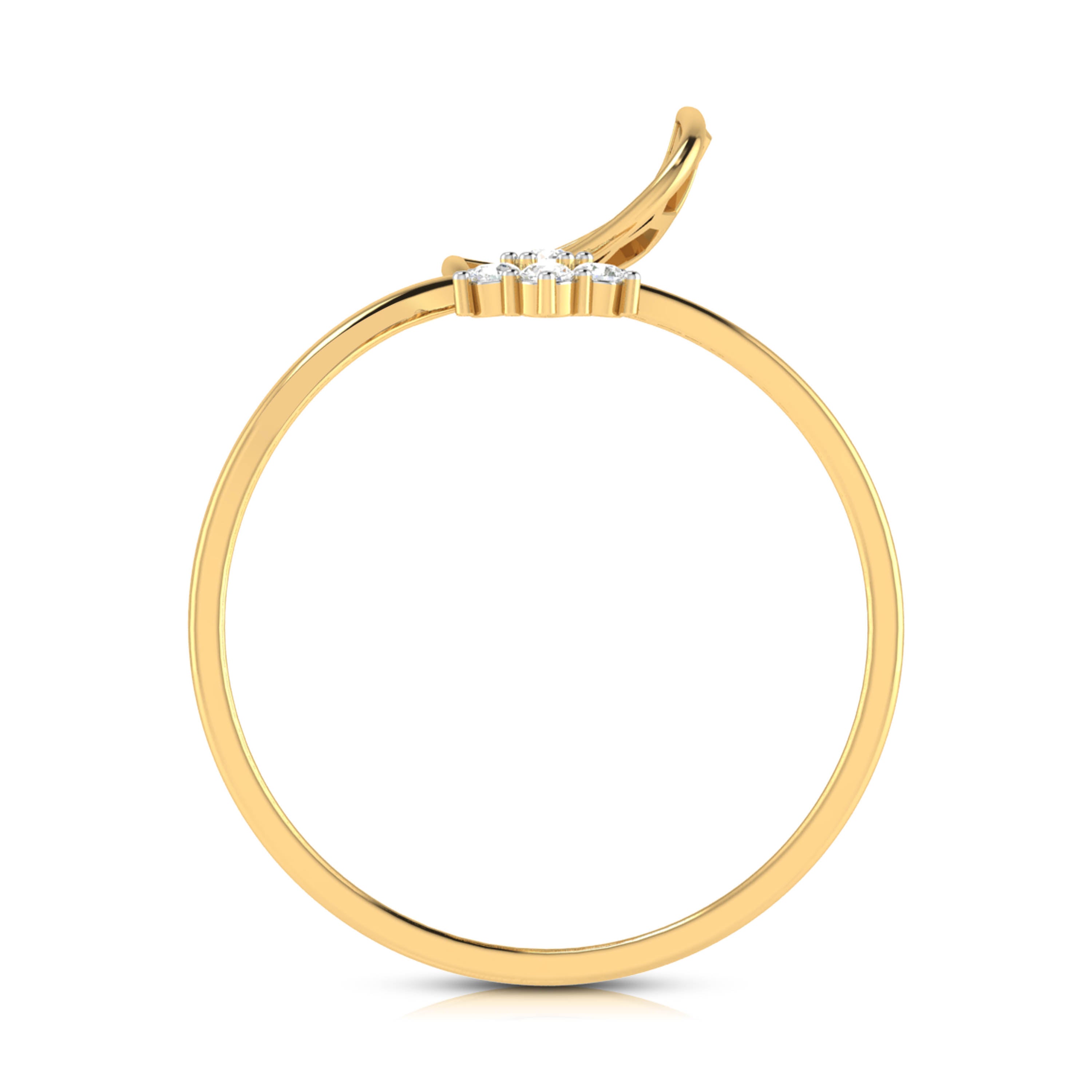 Miel lab grown diamond ring sleek ring Fiona Diamonds