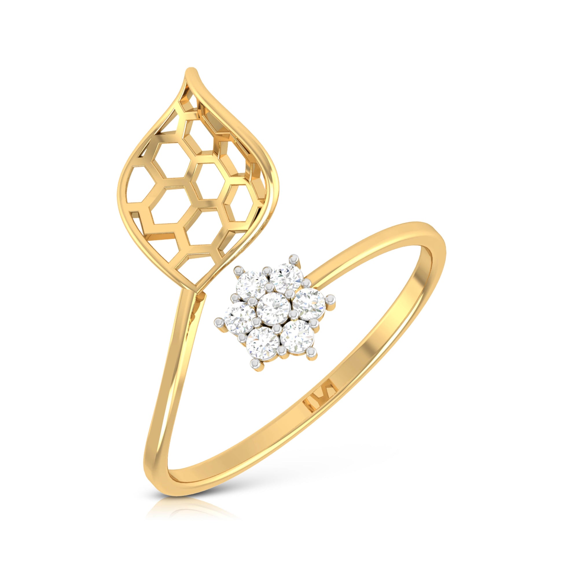 Miel lab grown diamond ring sleek ring Fiona Diamonds