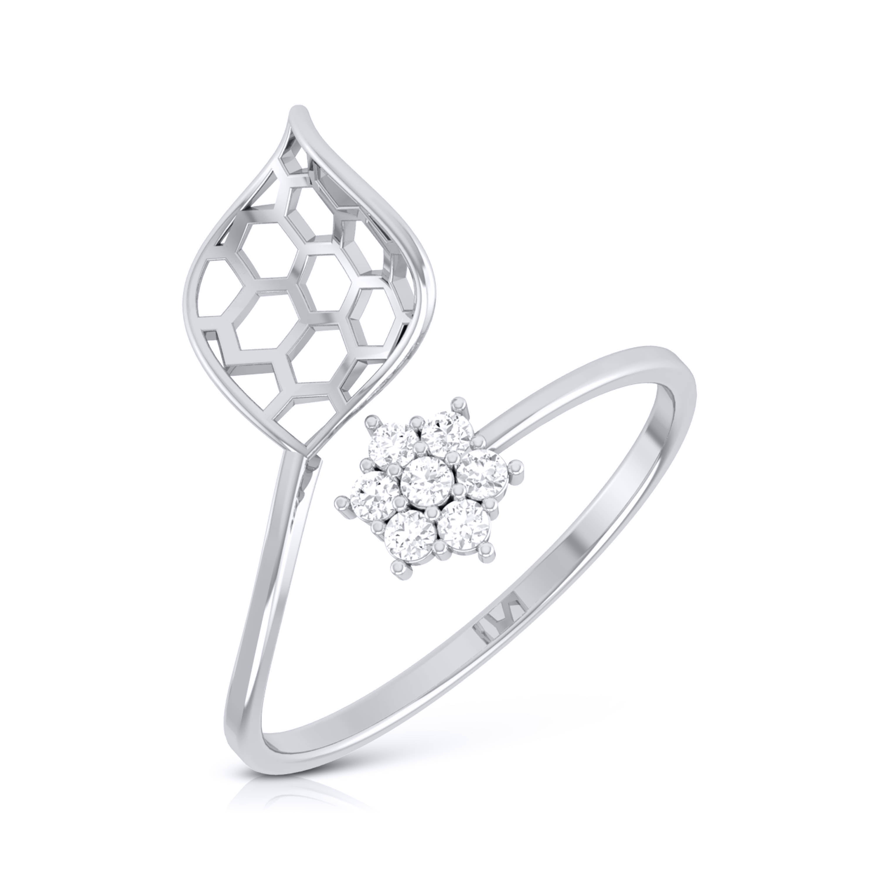 Miel lab grown diamond ring sleek ring Fiona Diamonds