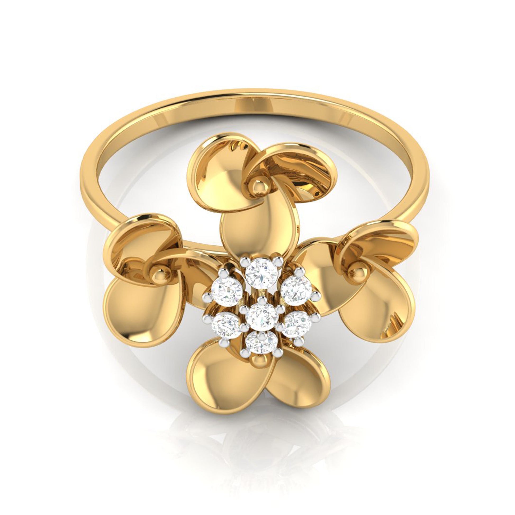 Fleur lab grown diamond ring trendy ring design Fiona Diamonds