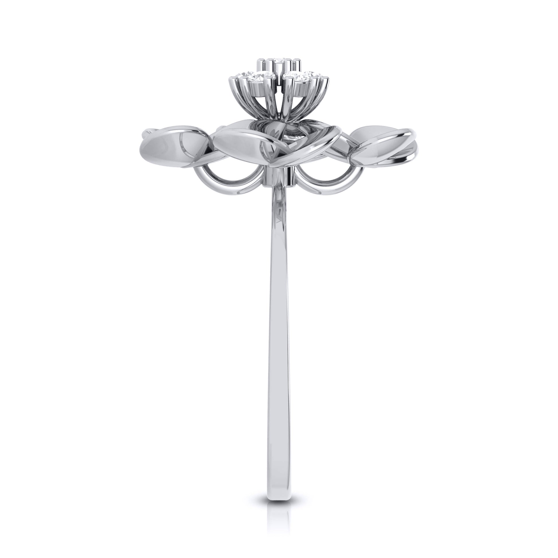 Fleur lab grown diamond ring trendy ring design Fiona Diamonds