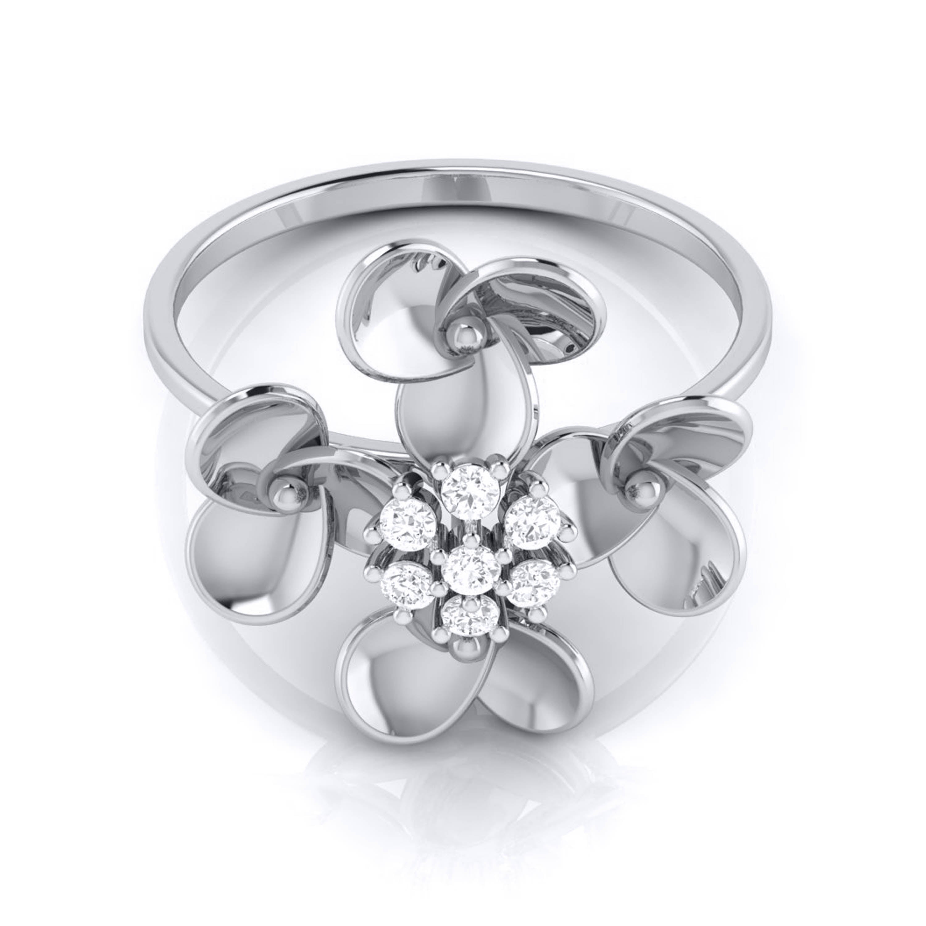 Fleur lab grown diamond ring trendy ring design Fiona Diamonds