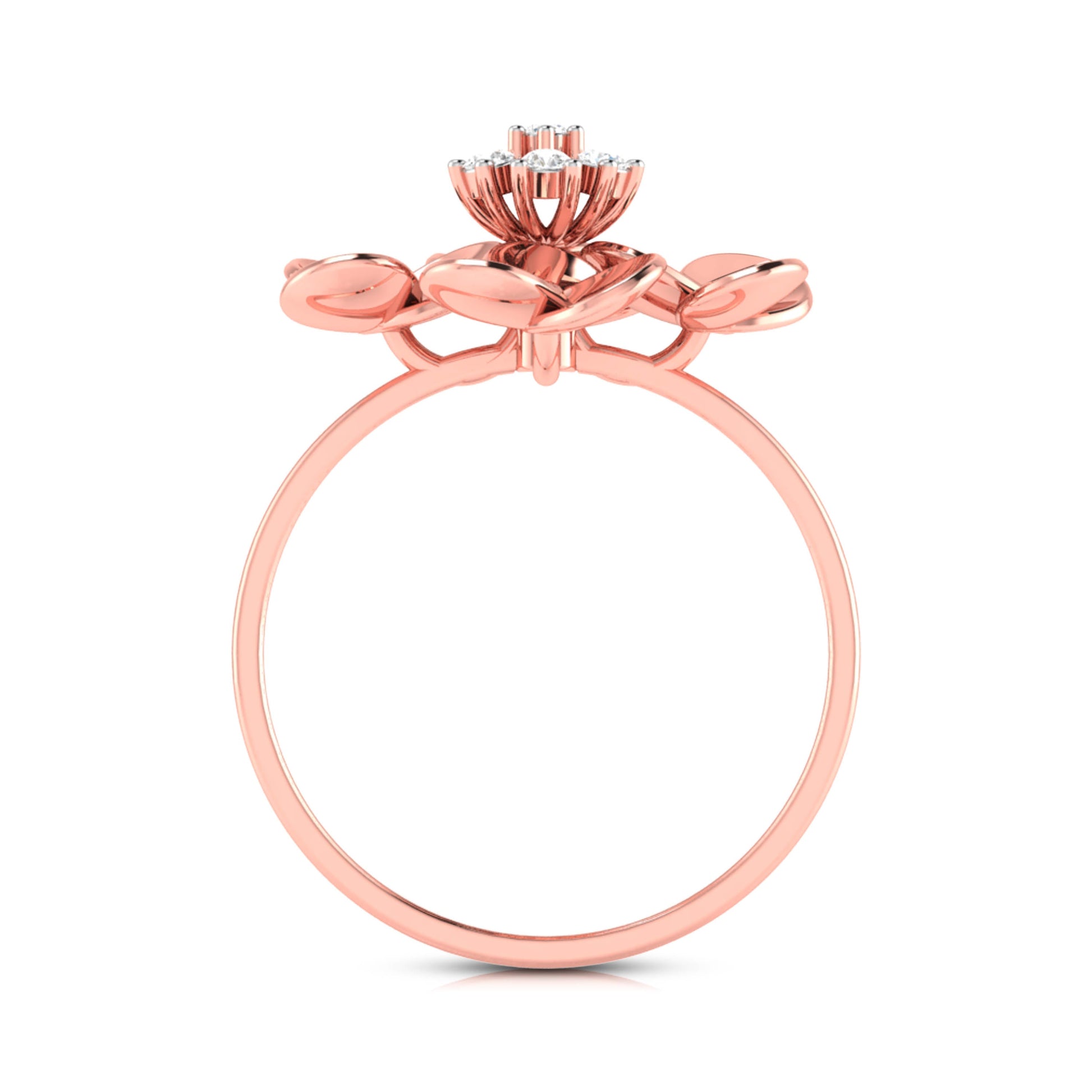 Fleur lab grown diamond ring trendy ring design Fiona Diamonds
