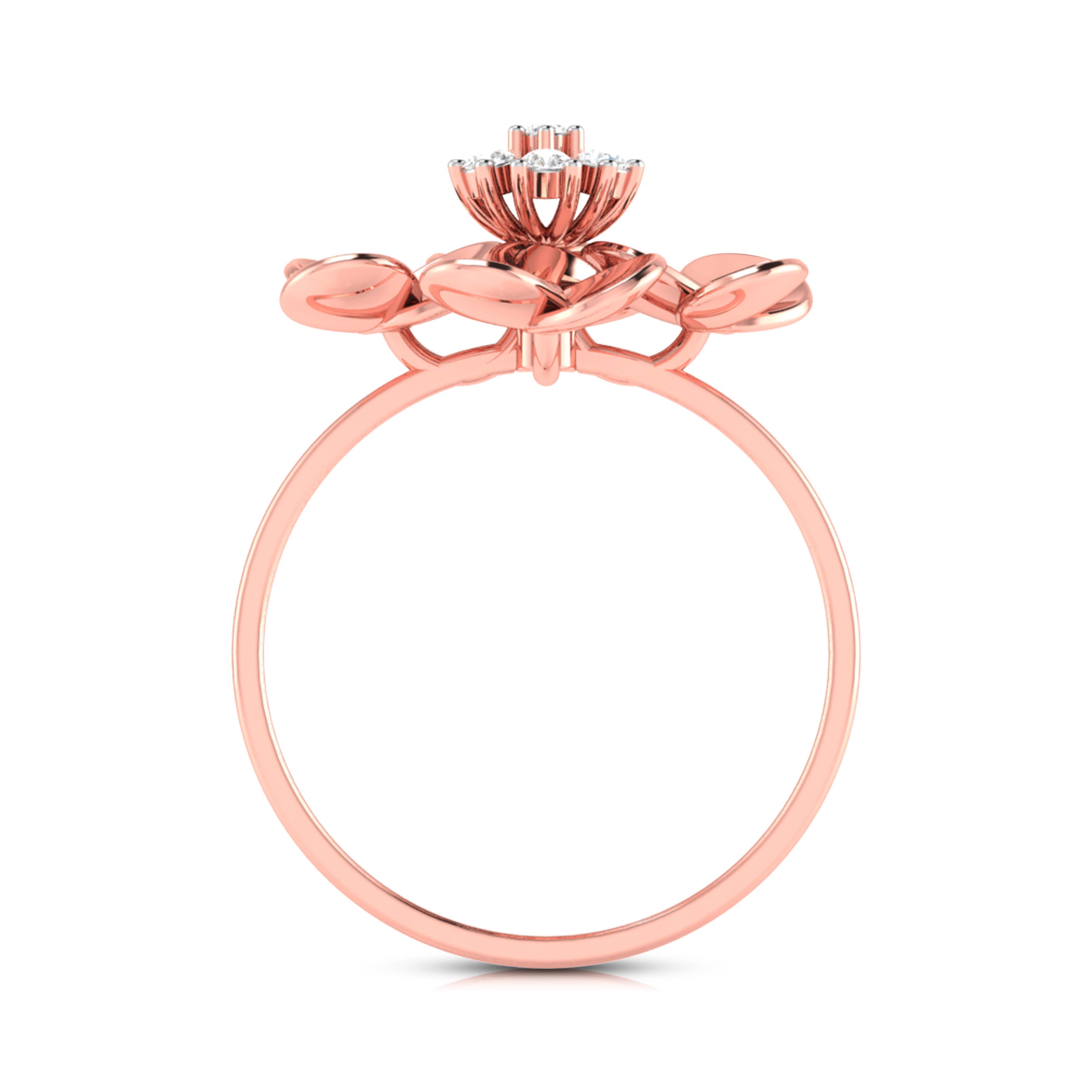 Fleur lab grown diamond ring trendy ring design Fiona Diamonds
