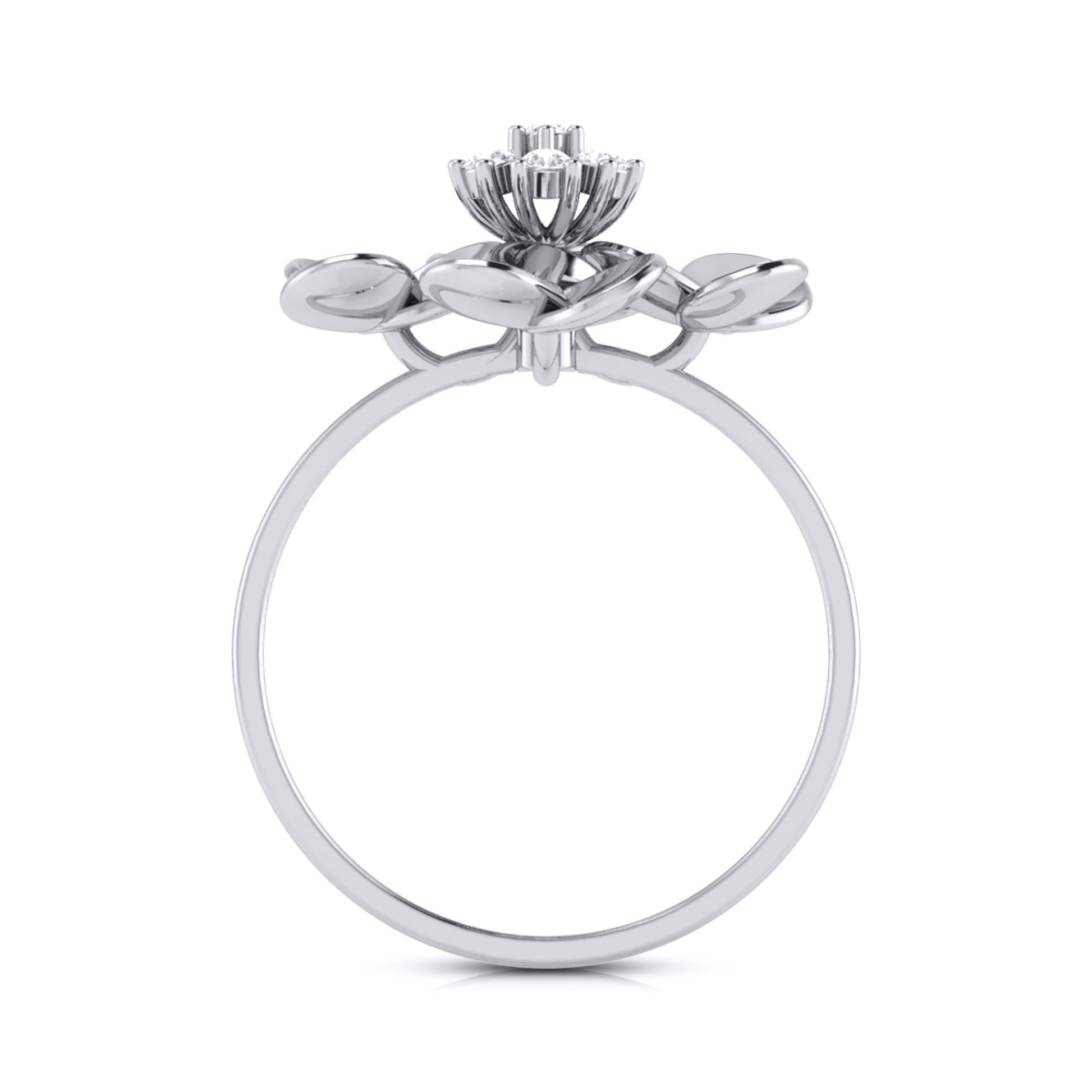 Fleur lab grown diamond ring trendy ring design Fiona Diamonds