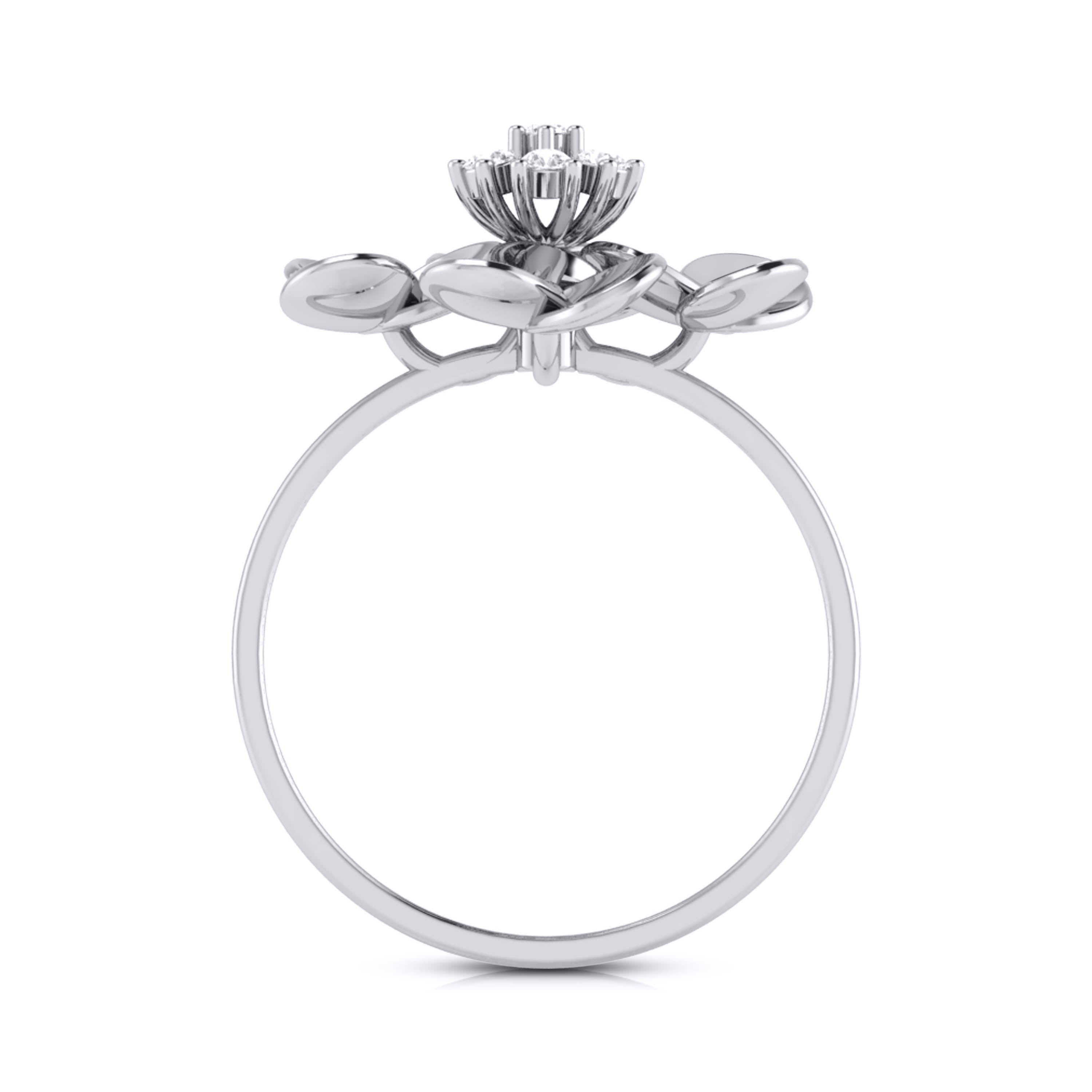 Fleur lab grown diamond ring trendy ring design Fiona Diamonds