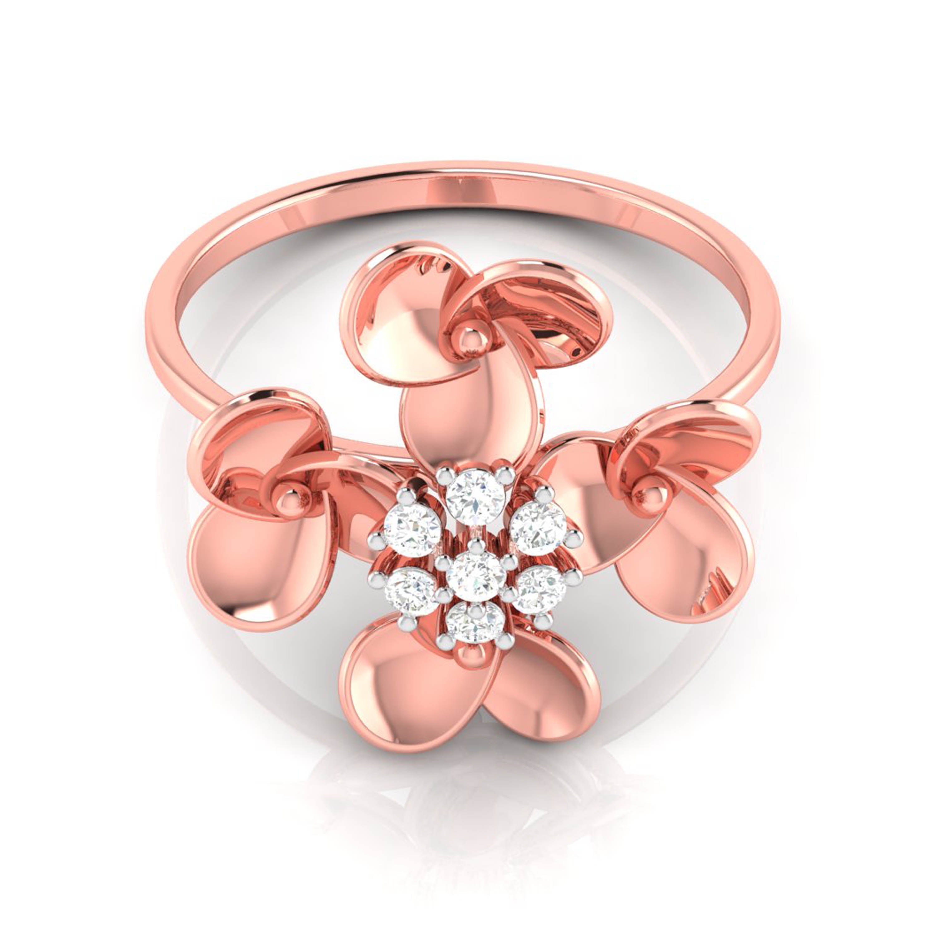 Fleur lab grown diamond ring trendy ring design Fiona Diamonds