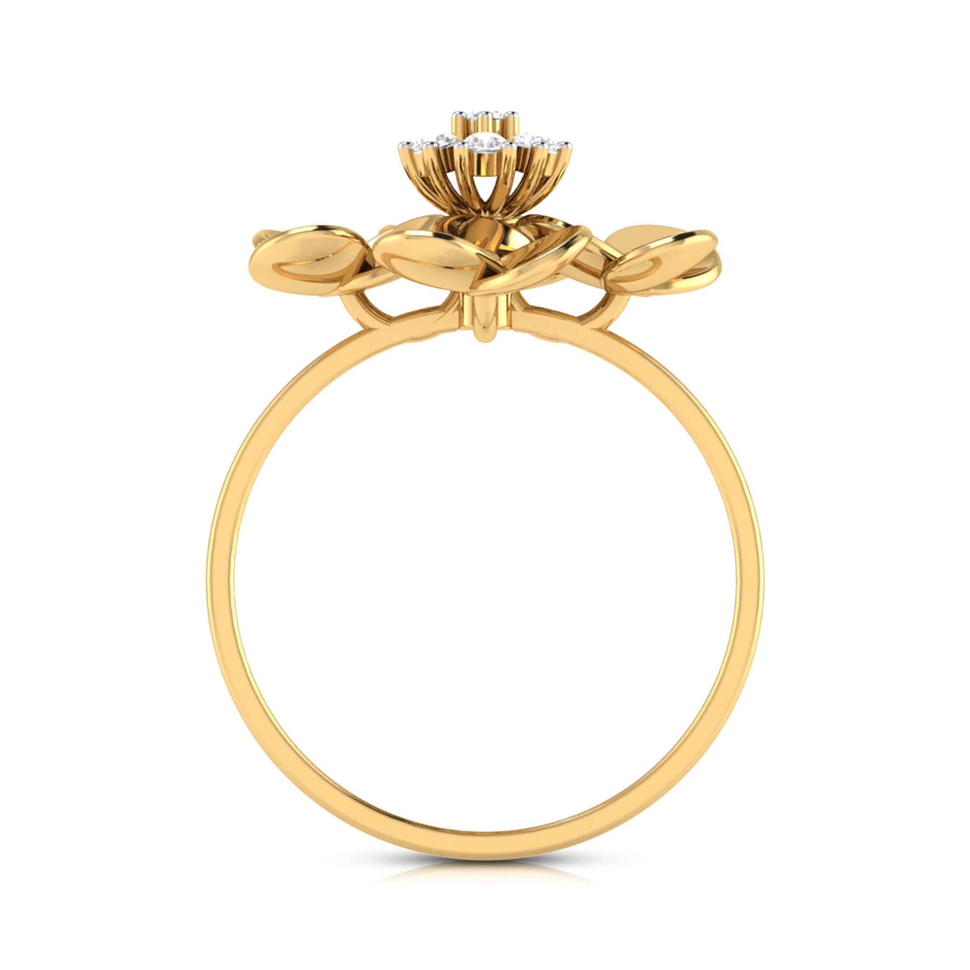 Fleur lab grown diamond ring trendy ring design Fiona Diamonds