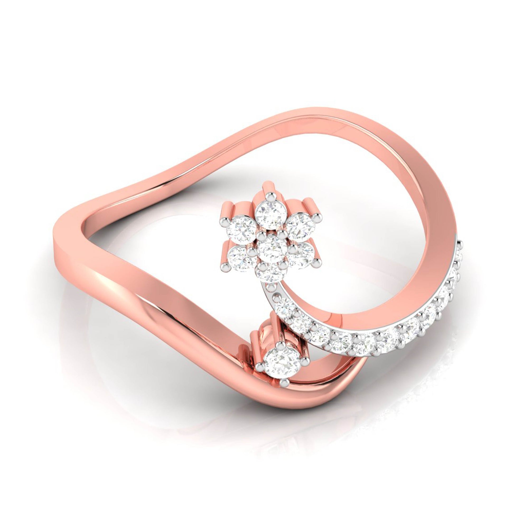 Bluhen lab grown diamond ring simple round ring design Fiona Diamonds