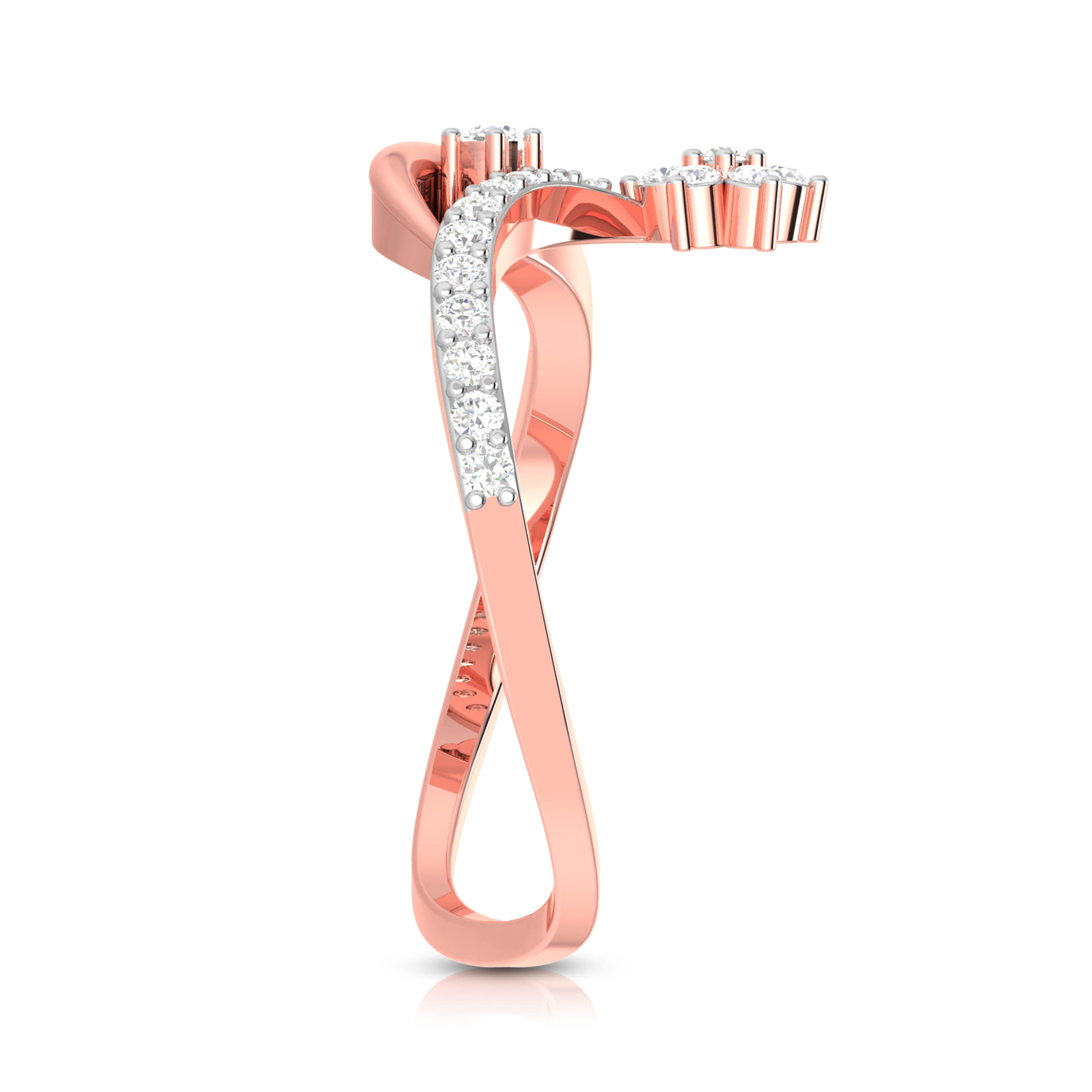 Bluhen lab grown diamond ring simple round ring design Fiona Diamonds