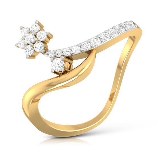 Bluhen lab grown diamond ring simple round ring design Fiona Diamonds