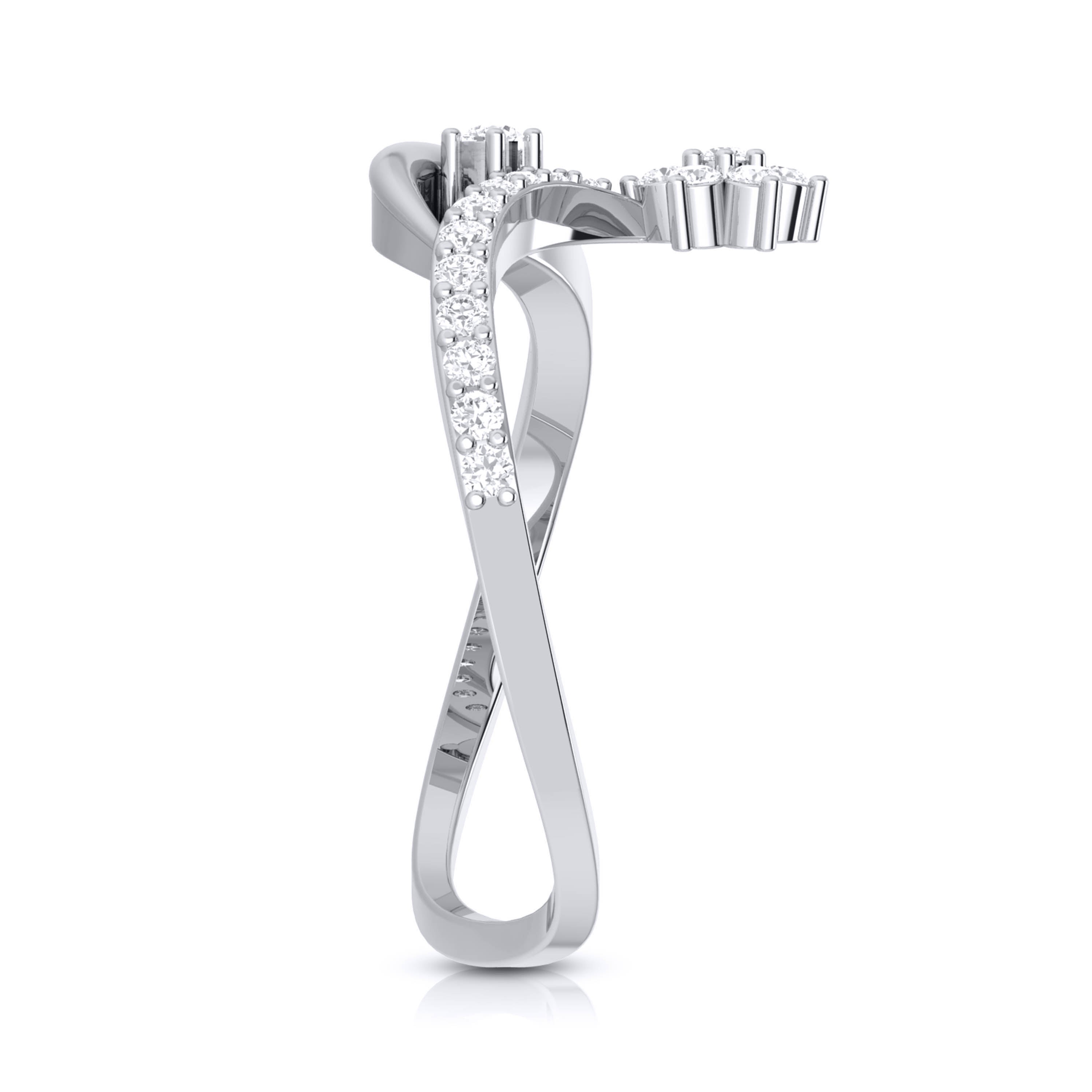 Bluhen lab grown diamond ring simple round ring design Fiona Diamonds