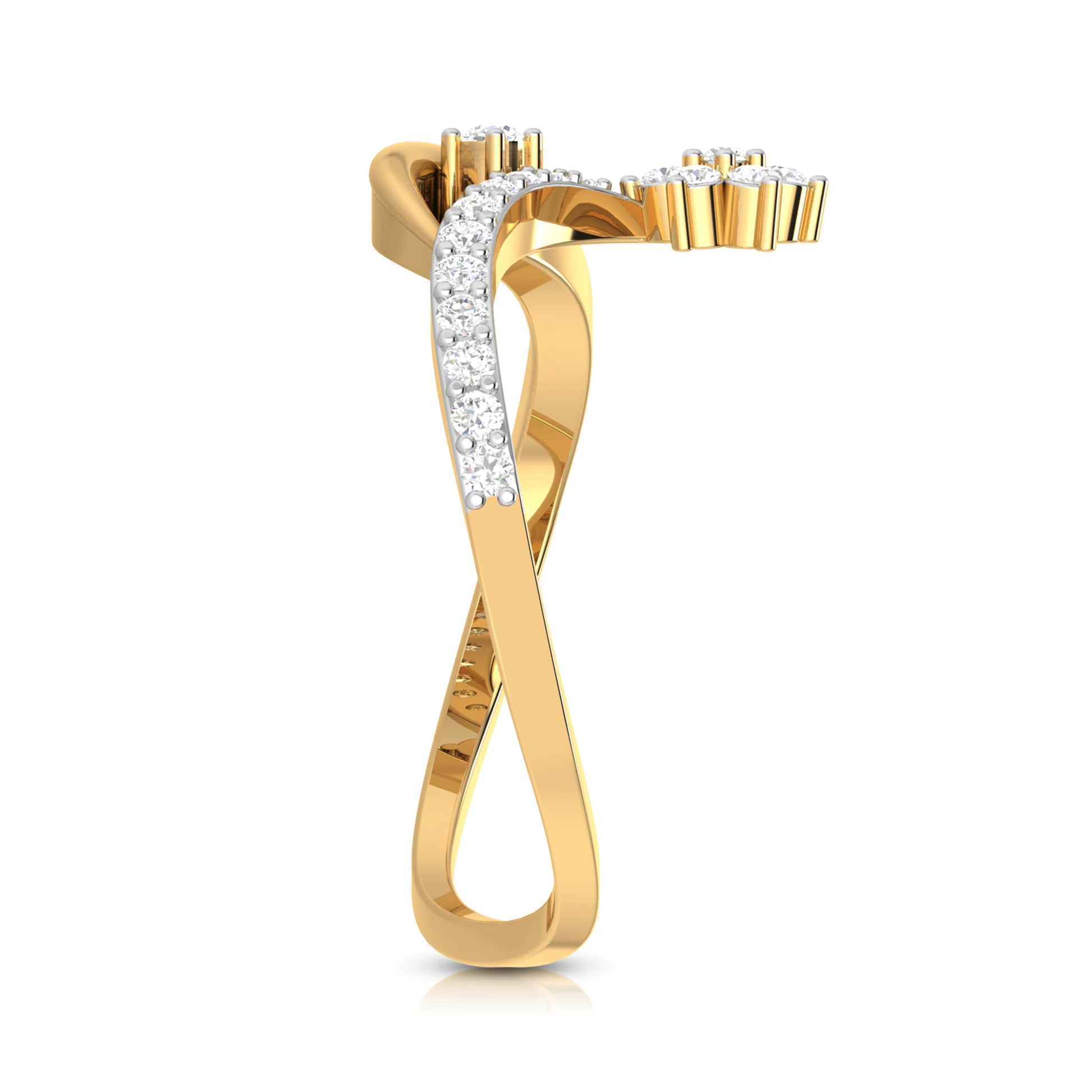 Bluhen lab grown diamond ring simple round ring design Fiona Diamonds