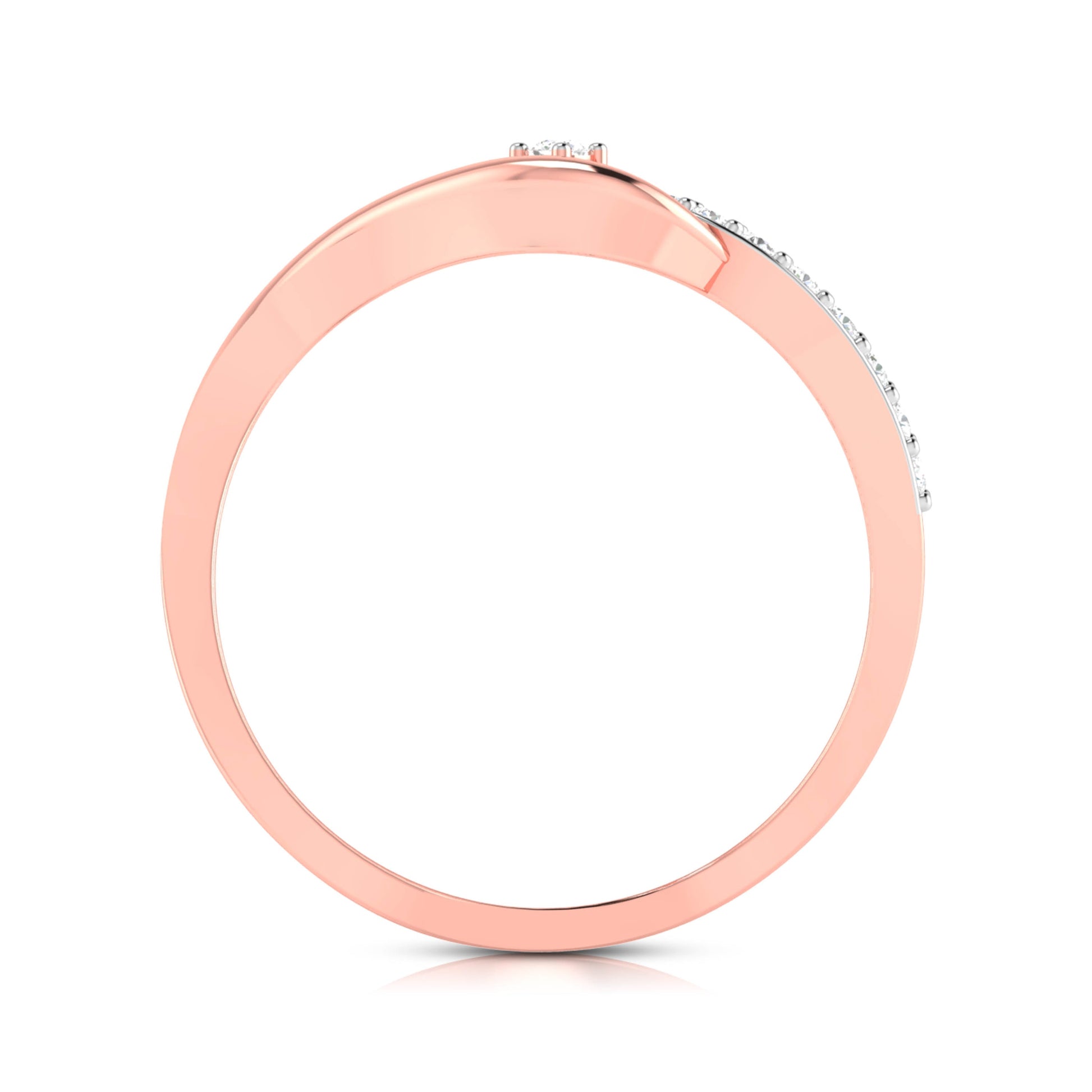 Bluhen lab grown diamond ring simple round ring design Fiona Diamonds