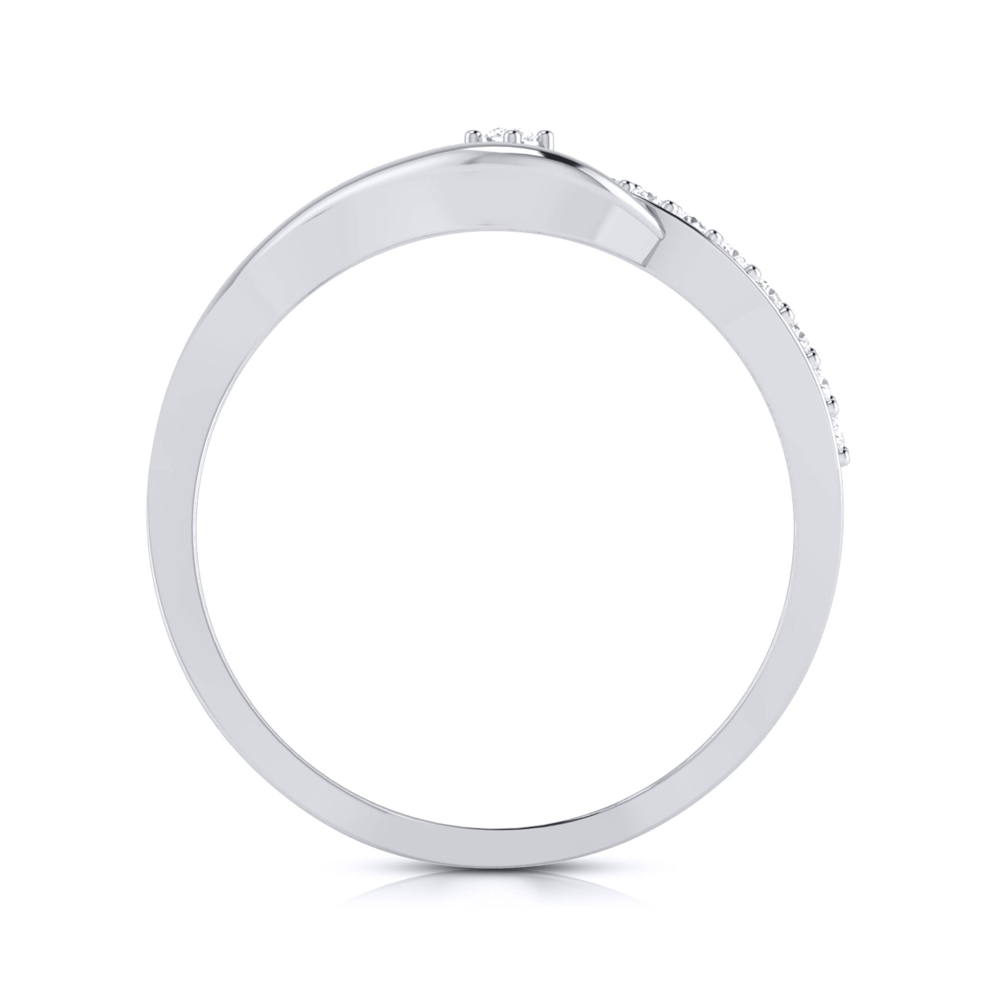 Bluhen lab grown diamond ring simple round ring design Fiona Diamonds