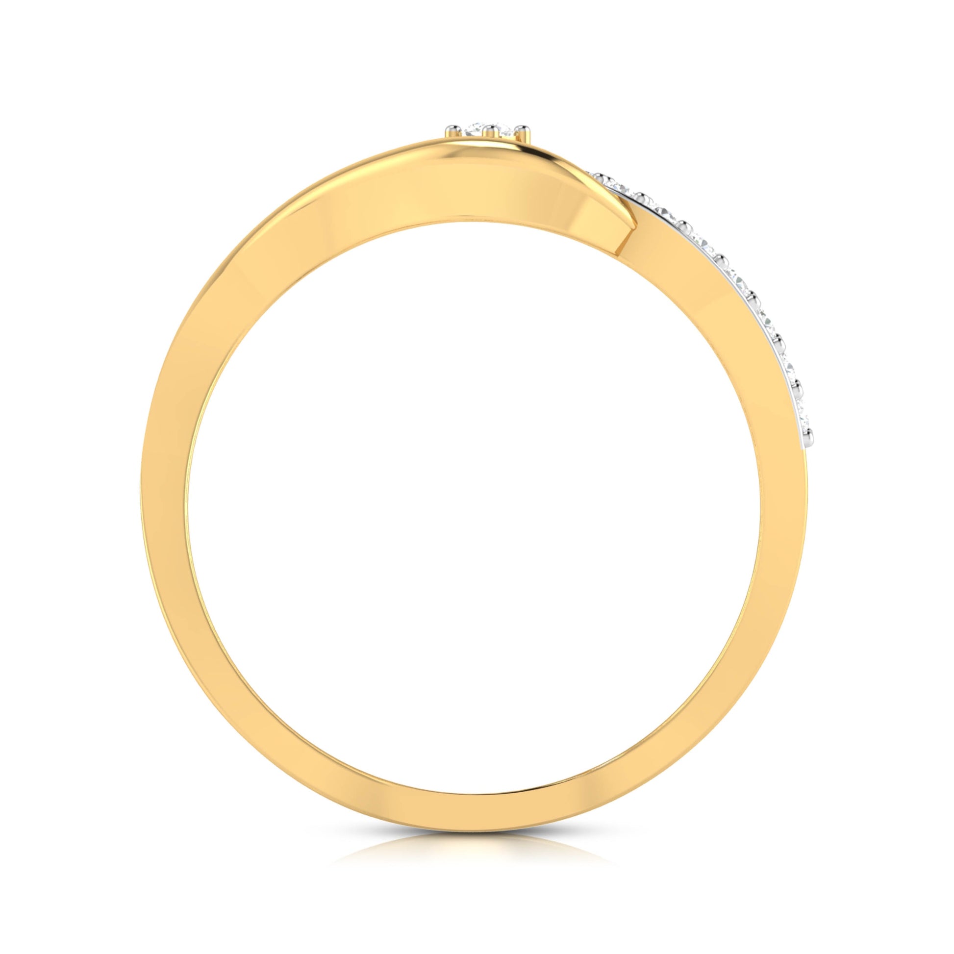 Bluhen lab grown diamond ring simple round ring design Fiona Diamonds