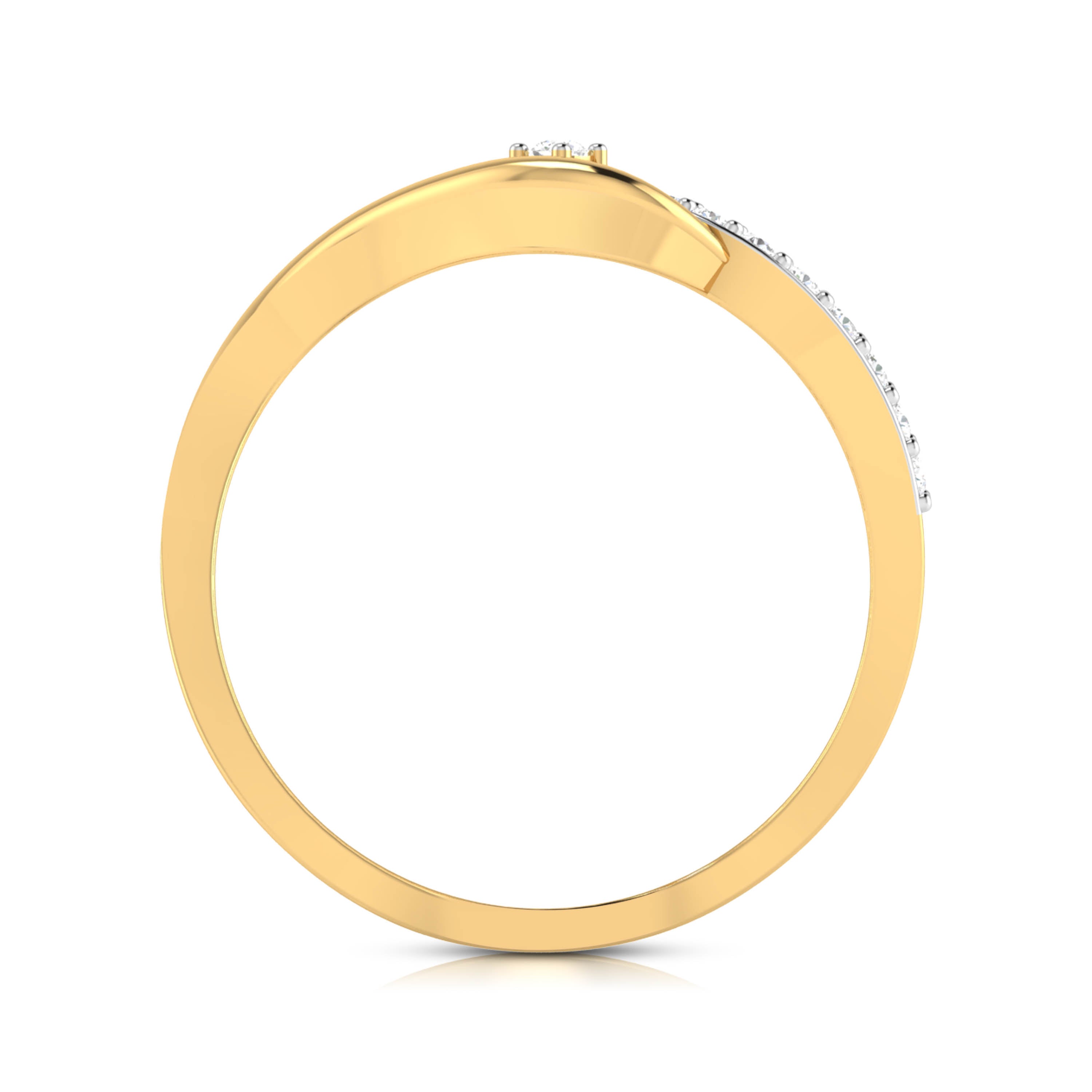 Bluhen lab grown diamond ring simple round ring design Fiona Diamonds