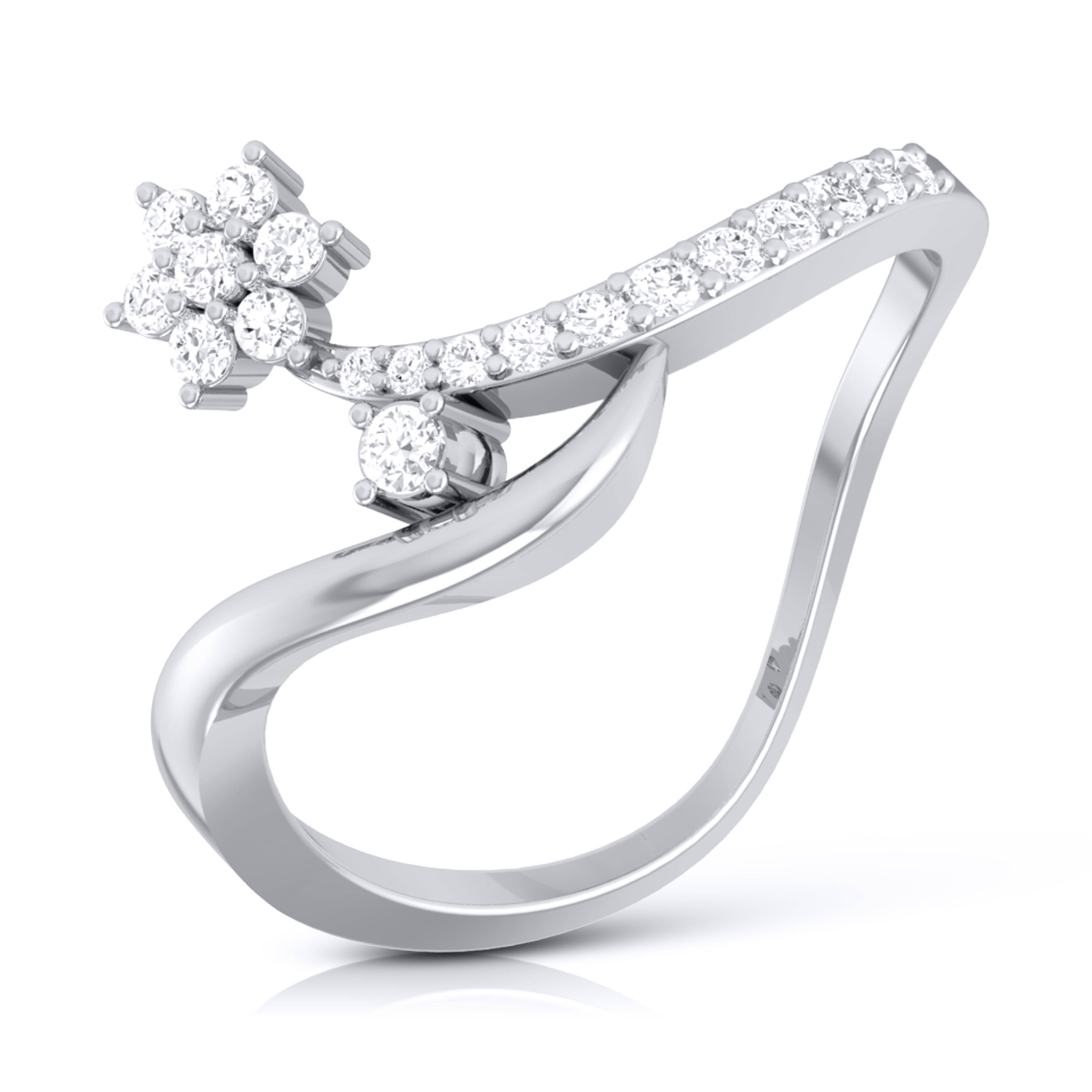 Bluhen lab grown diamond ring simple round ring design Fiona Diamonds