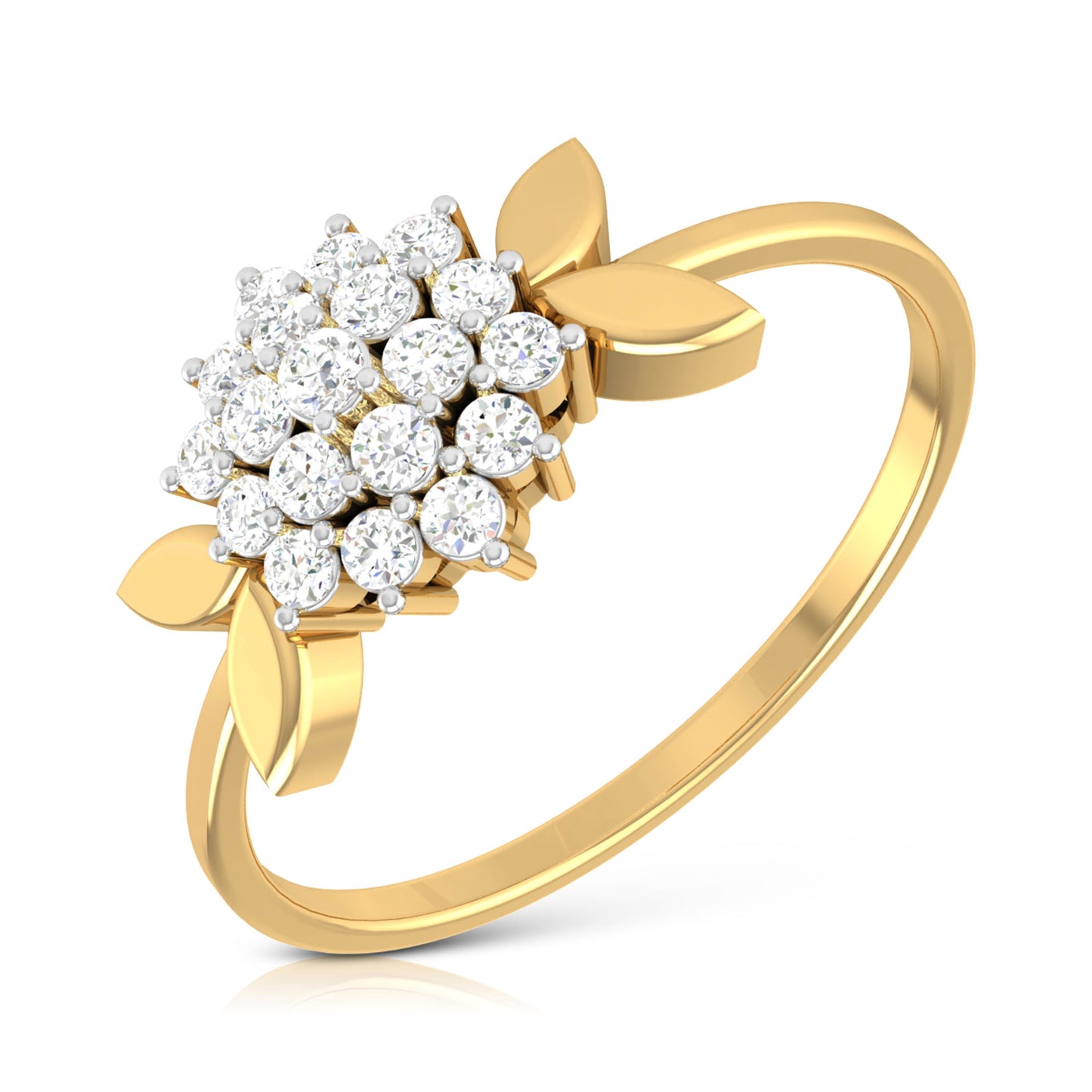 Cabas lab grown diamond ring unique ring design Fiona Diamonds