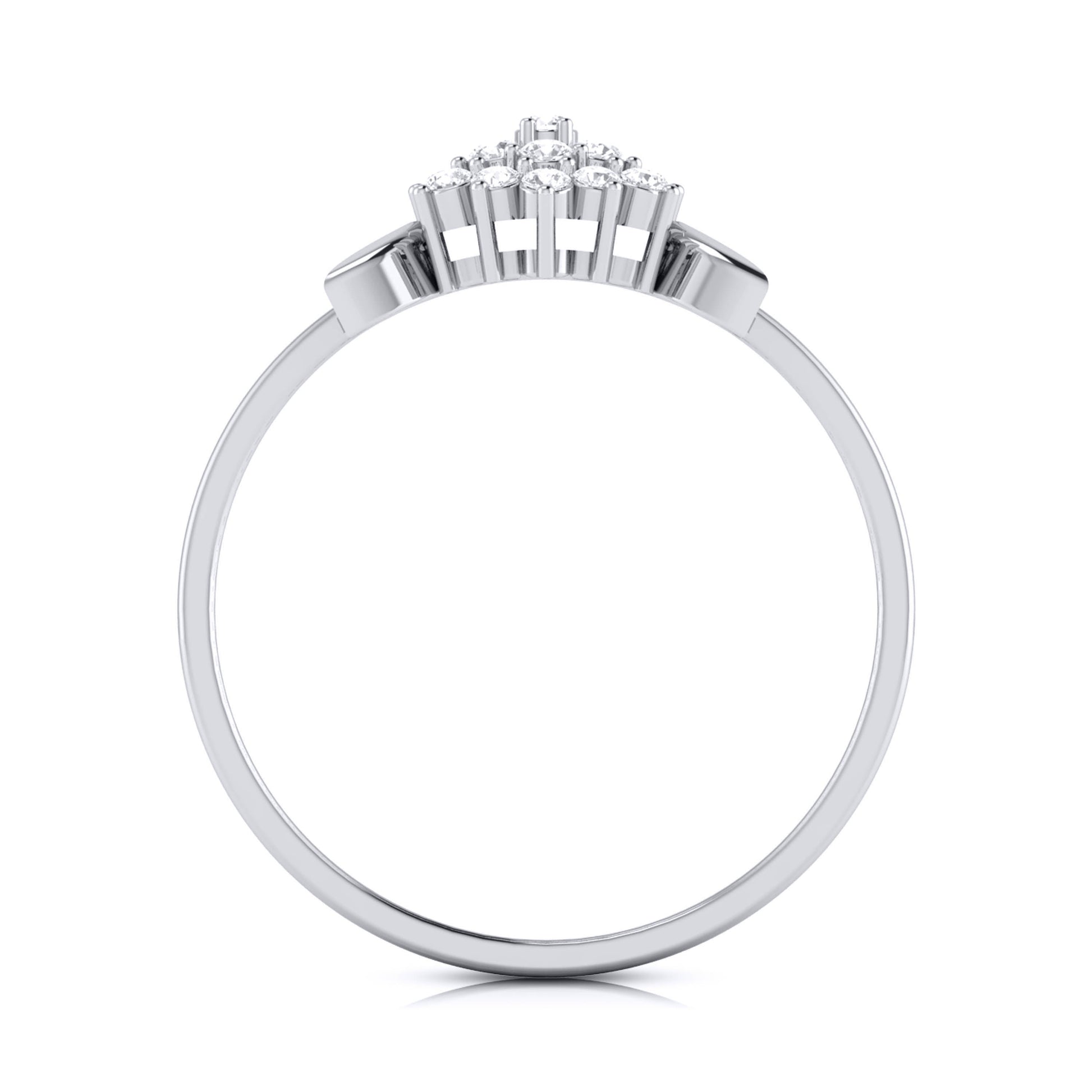 Cabas lab grown diamond ring unique ring design Fiona Diamonds