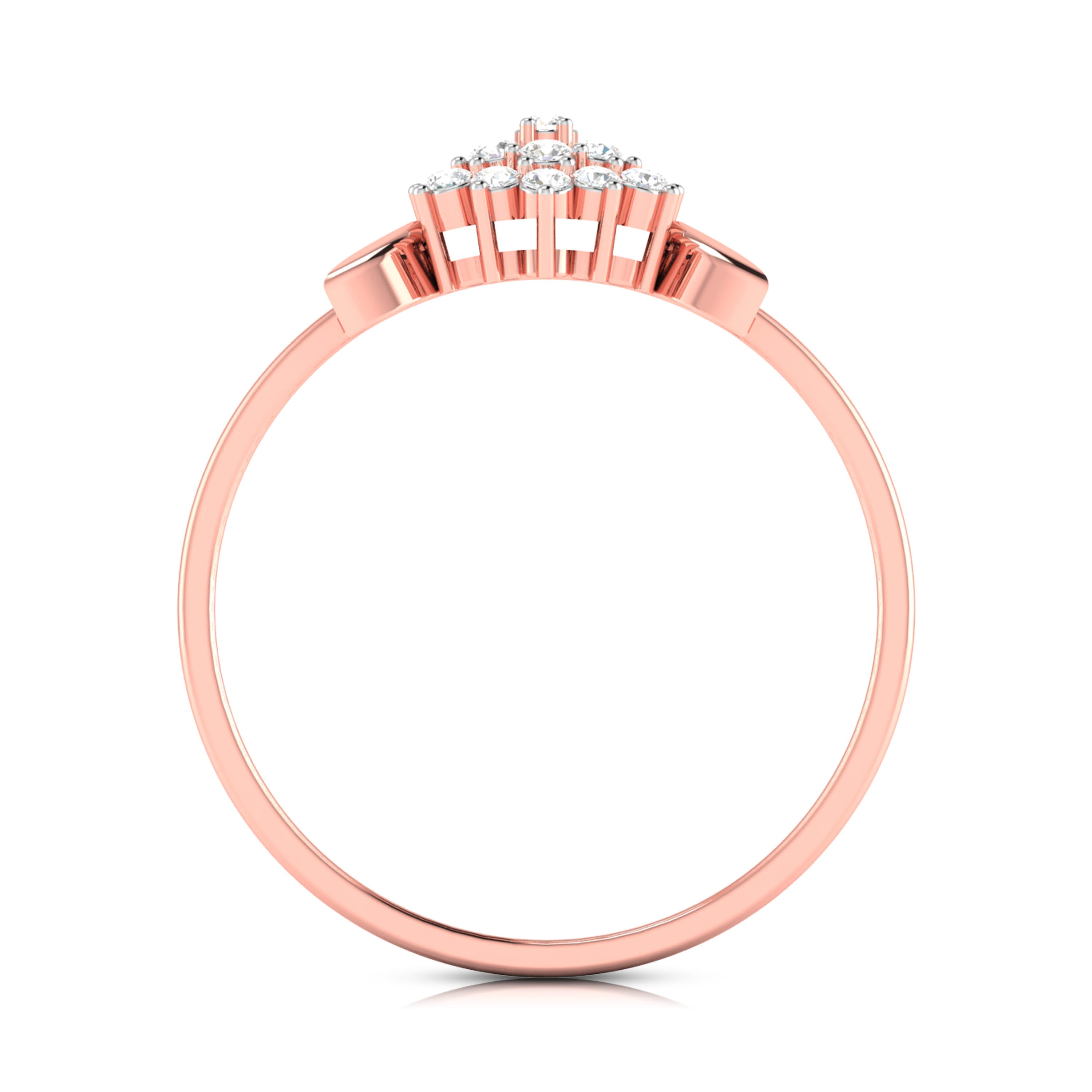 Cabas lab grown diamond ring unique ring design Fiona Diamonds