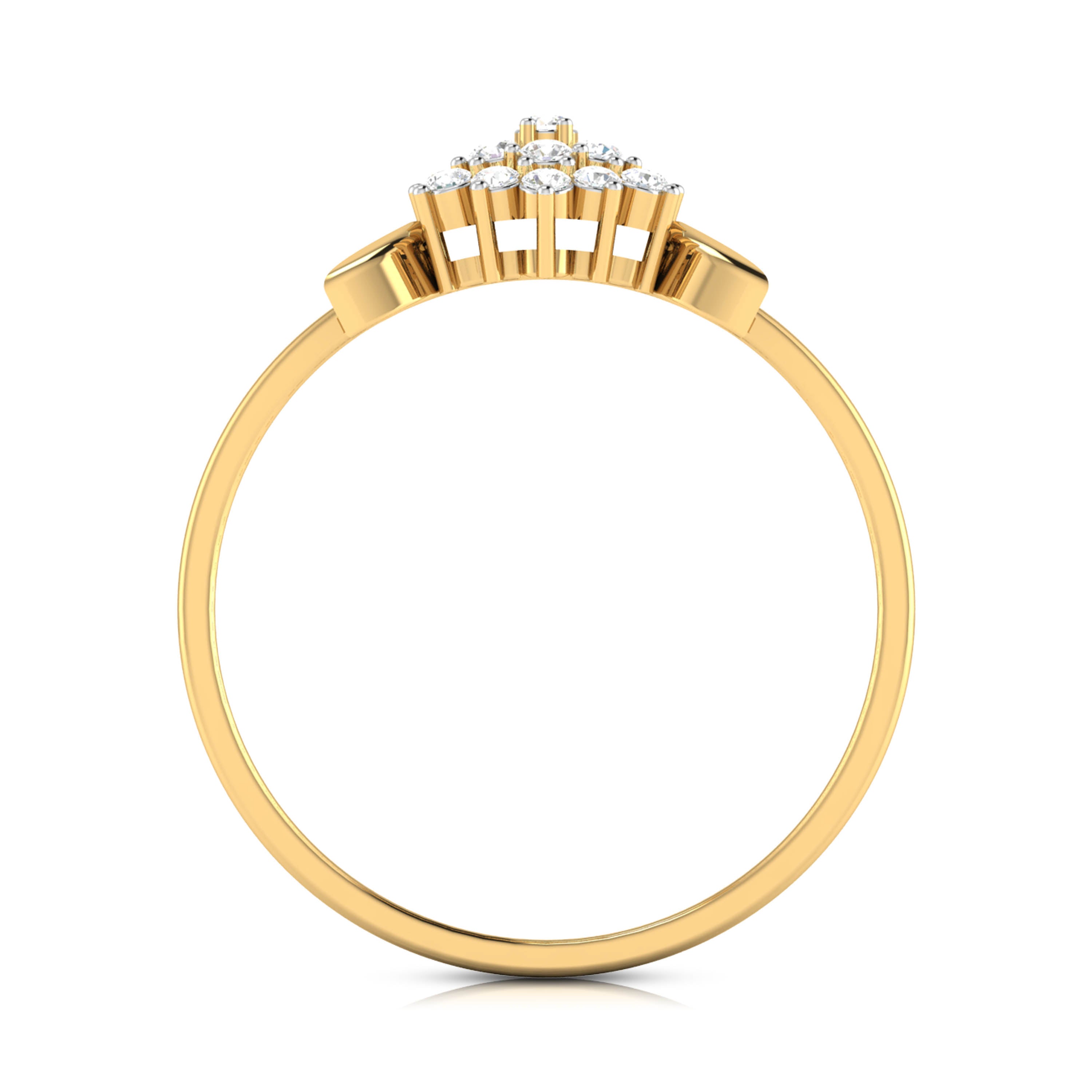 Cabas lab grown diamond ring unique ring design Fiona Diamonds