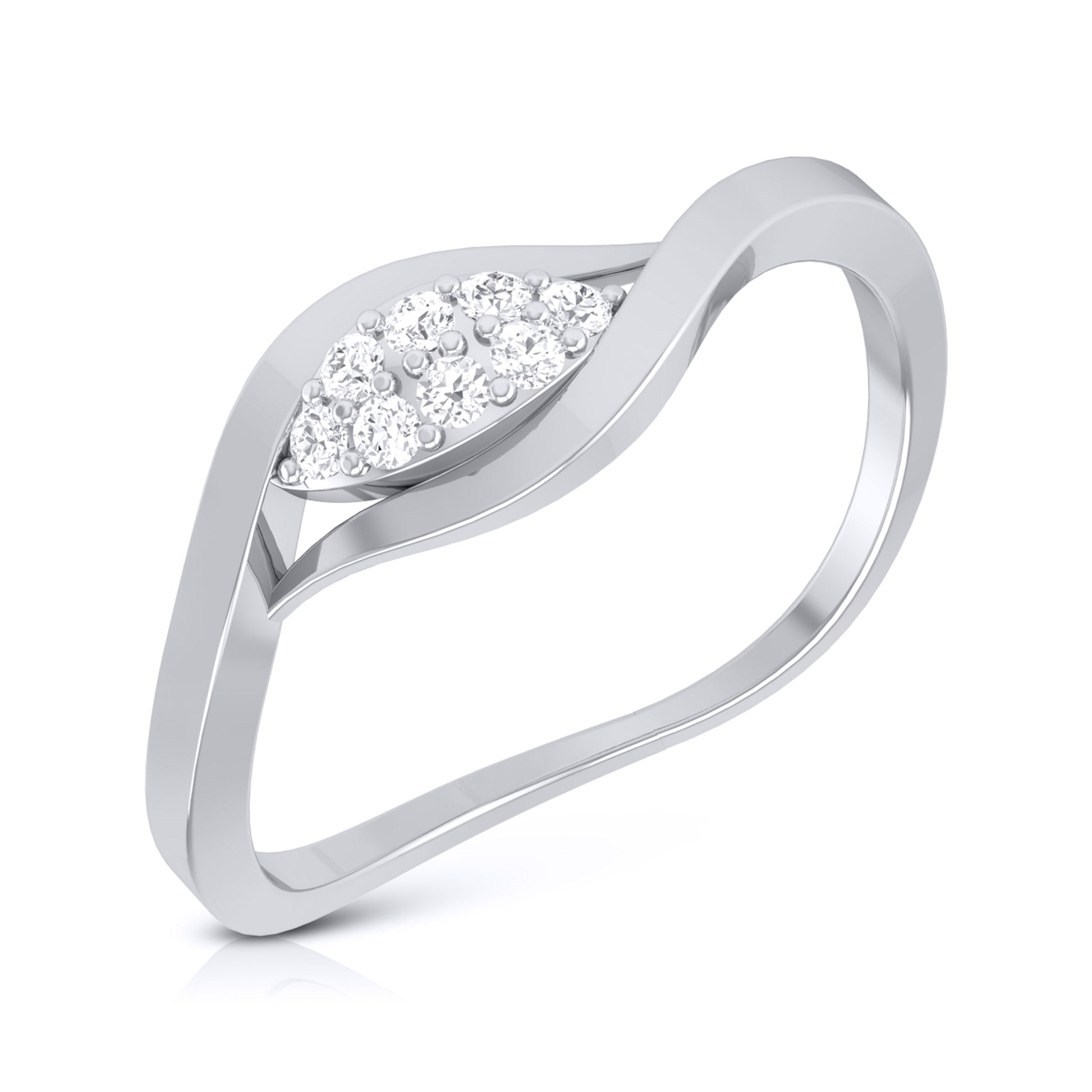 Mandel lab grown diamond ring sleek ring Fiona Diamonds