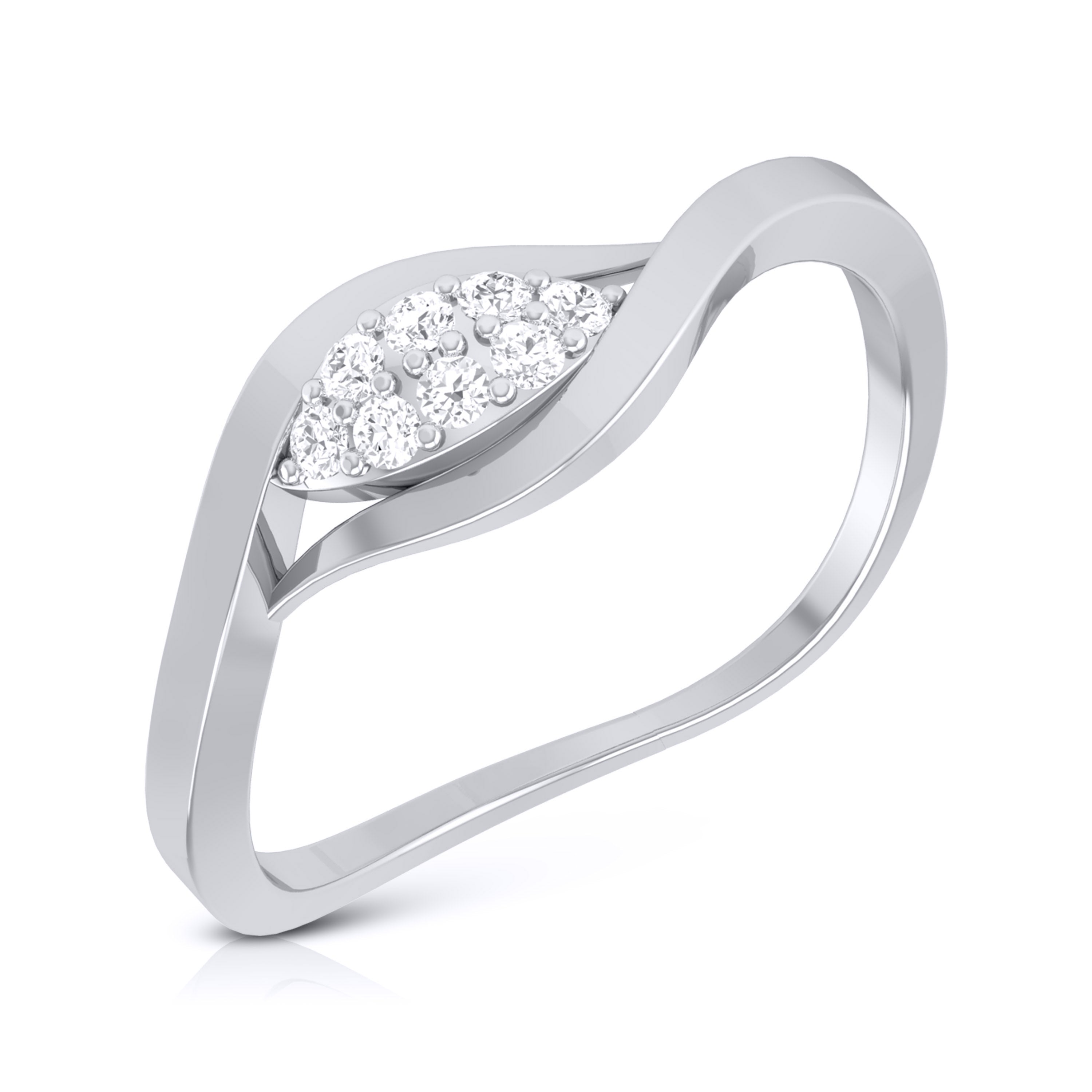 Mandel lab grown diamond ring sleek ring Fiona Diamonds