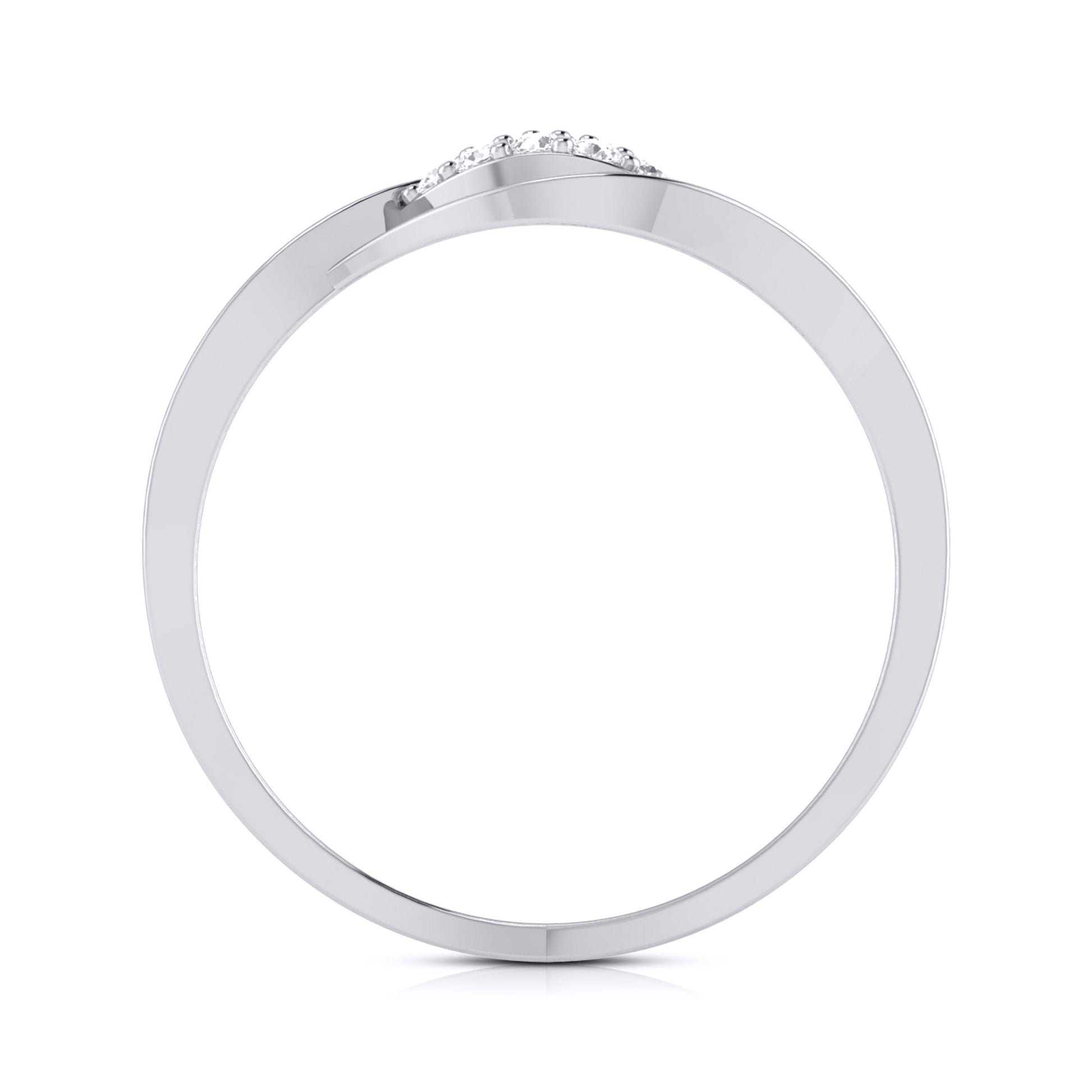 Mandel lab grown diamond ring sleek ring Fiona Diamonds