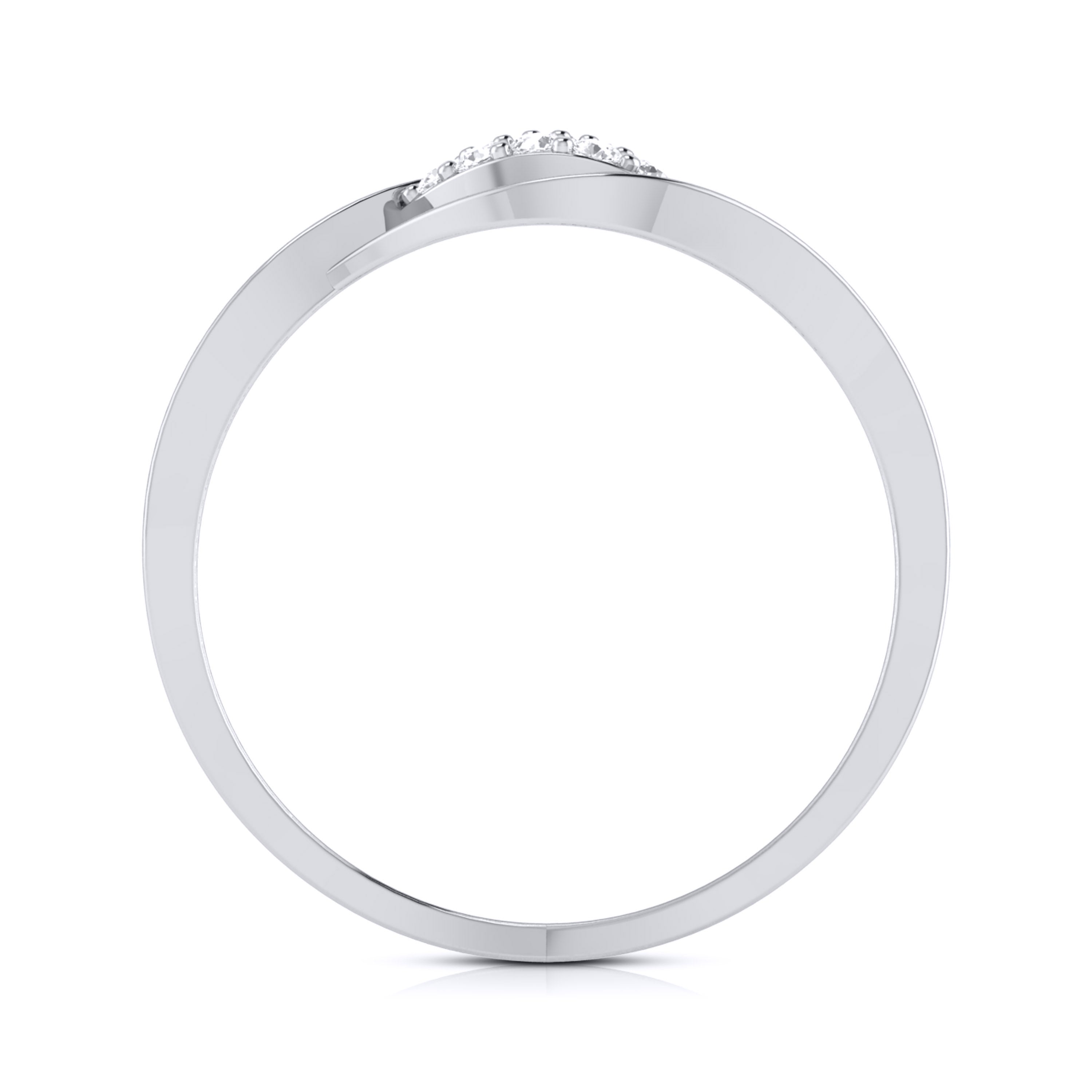 Mandel lab grown diamond ring sleek ring Fiona Diamonds