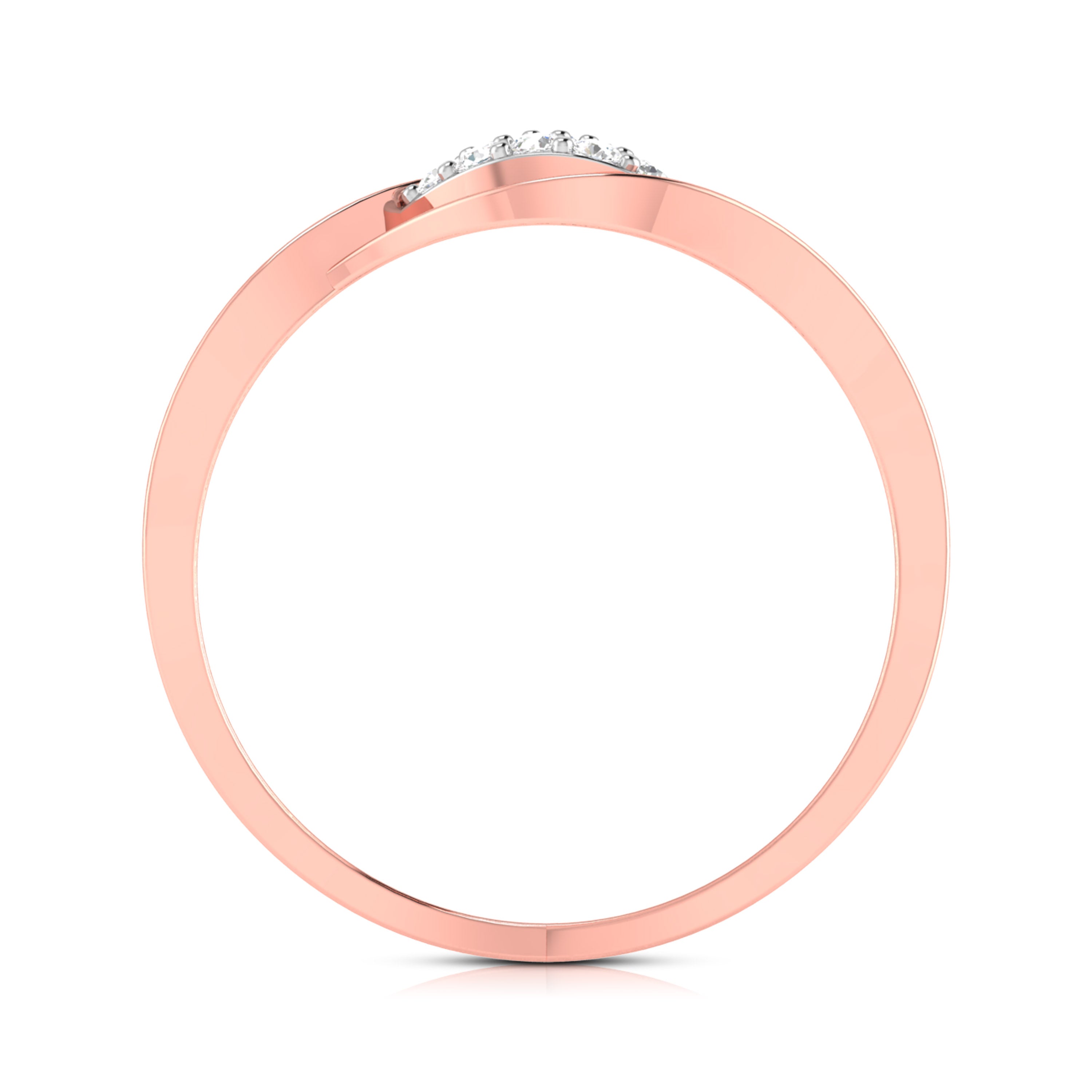 Mandel lab grown diamond ring sleek ring Fiona Diamonds