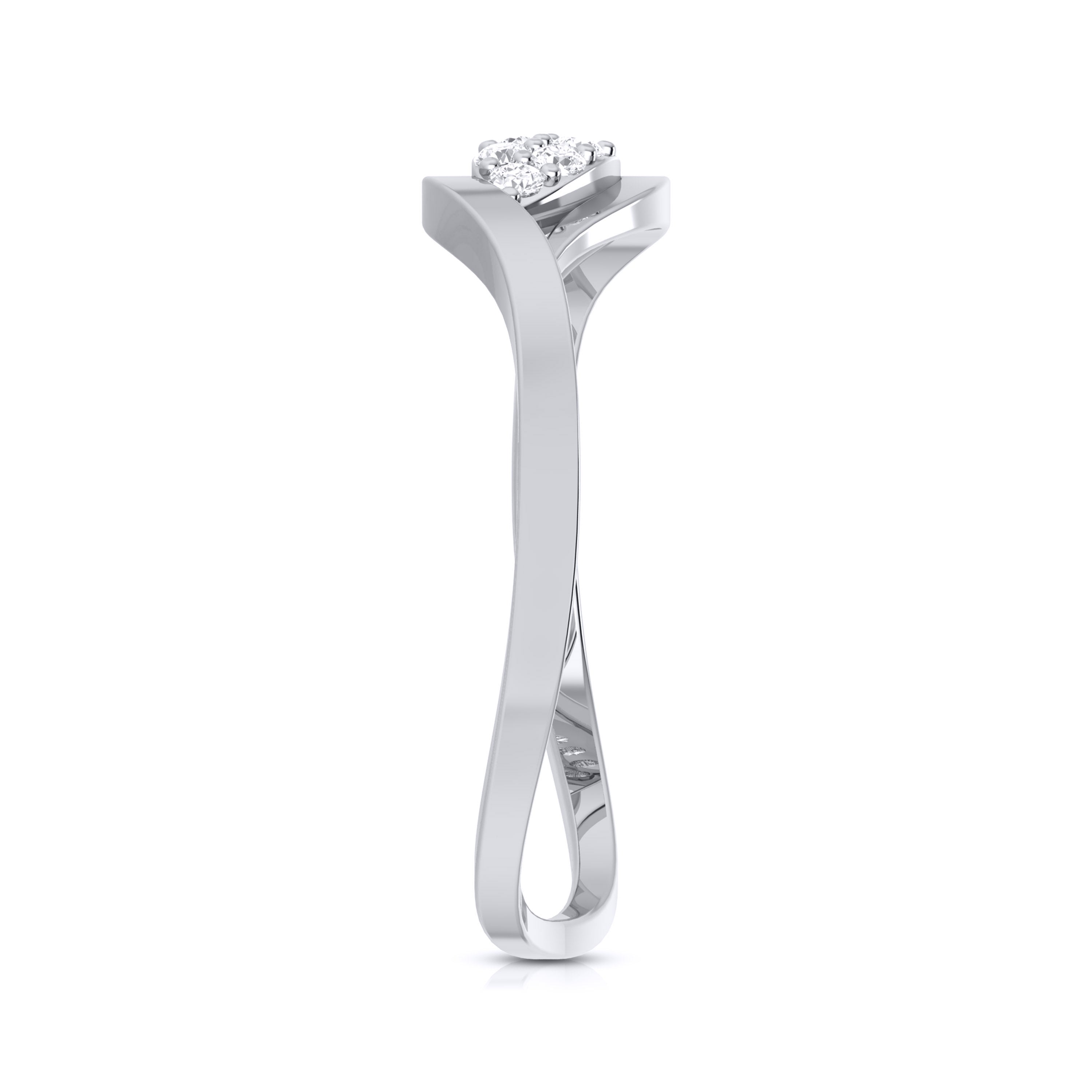 Mandel lab grown diamond ring sleek ring Fiona Diamonds