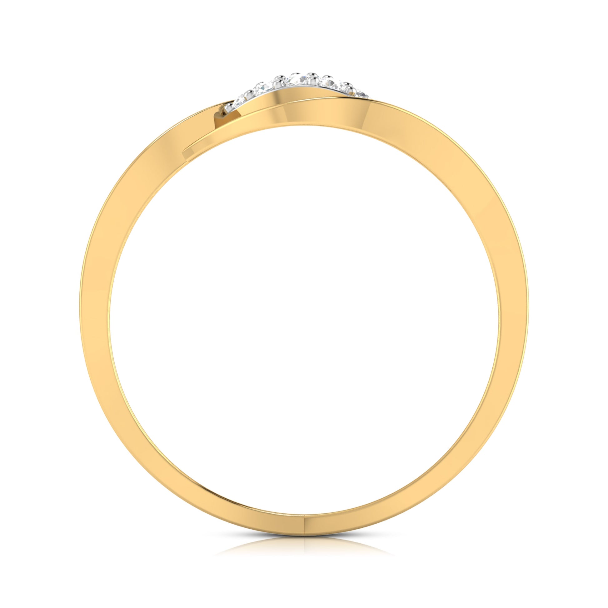 Mandel lab grown diamond ring sleek ring Fiona Diamonds