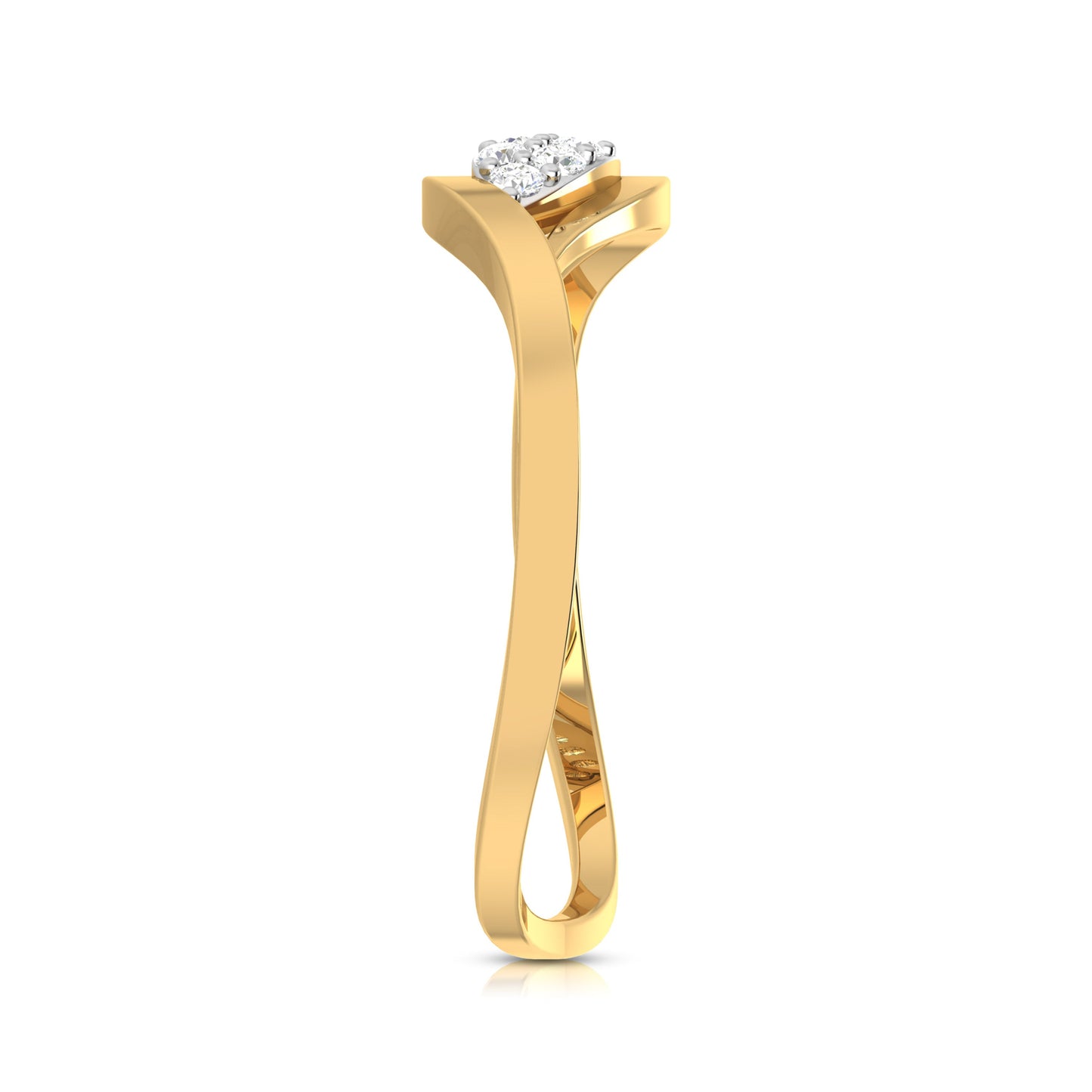 Load image into Gallery viewer, Mandel lab grown diamond ring sleek ring Fiona Diamonds
